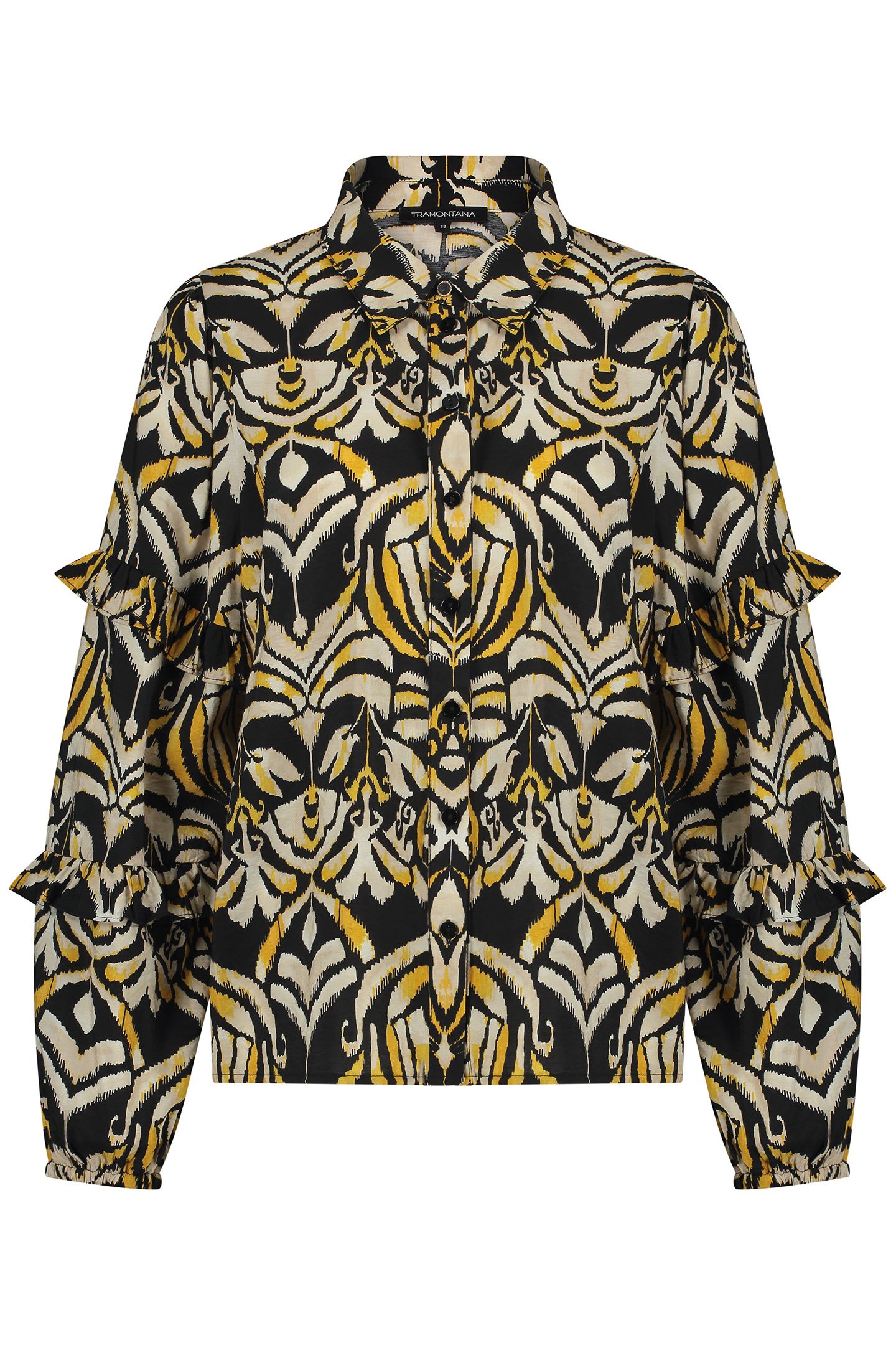 BLOUSE ORNAMENTALS PRINT NEUTRALS by Tramontana
