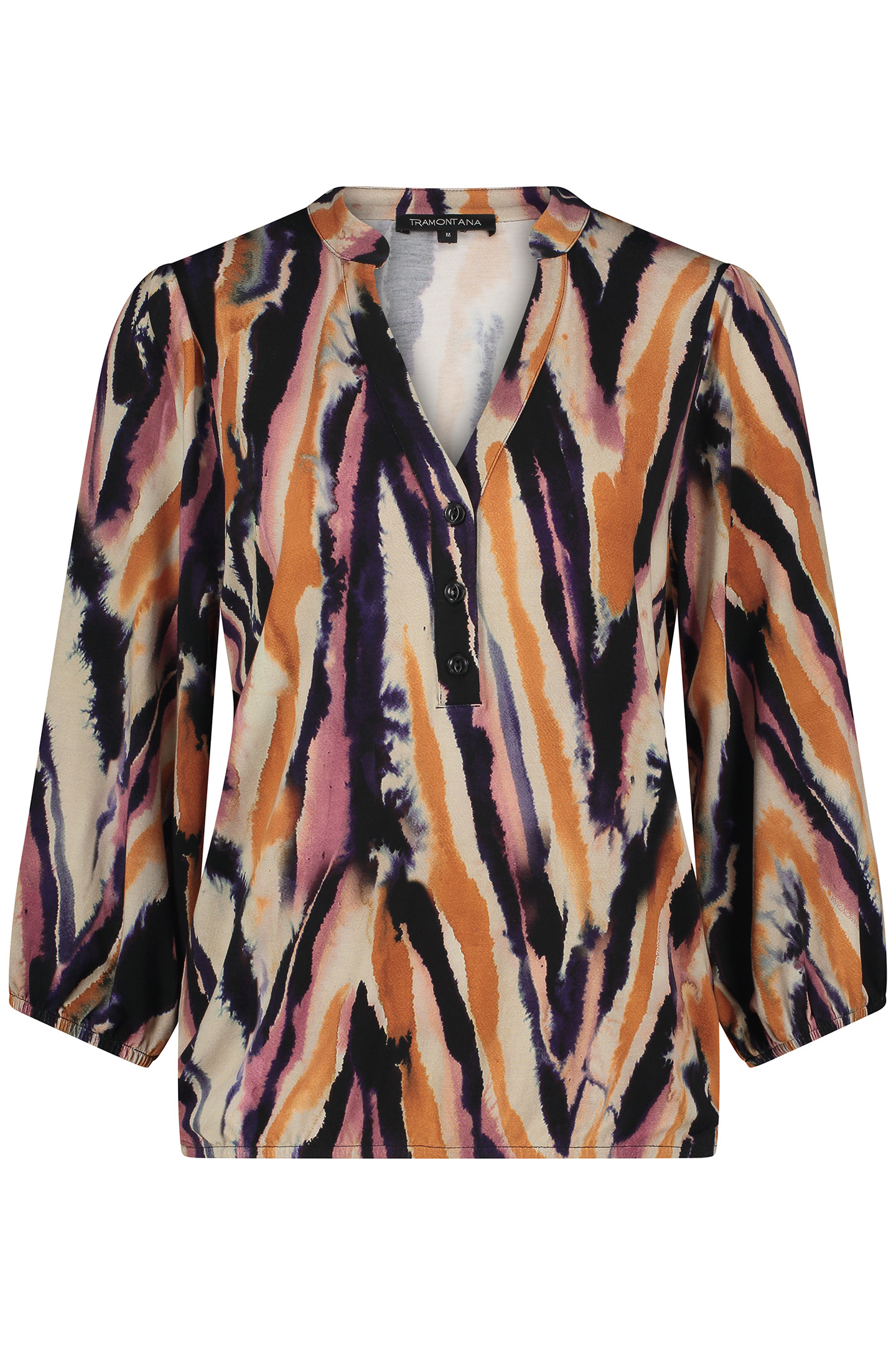 TOP JERSEY WATERCOLOUR PRINT PINKS 1