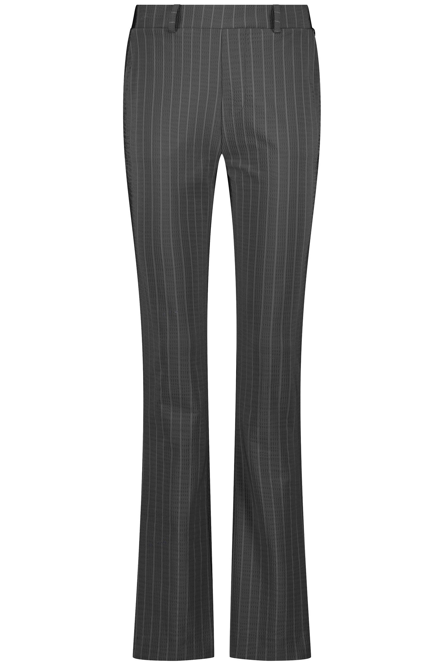TROUSERS TRAVEL PINSTRIPE ANTHRACITE by Tramontana