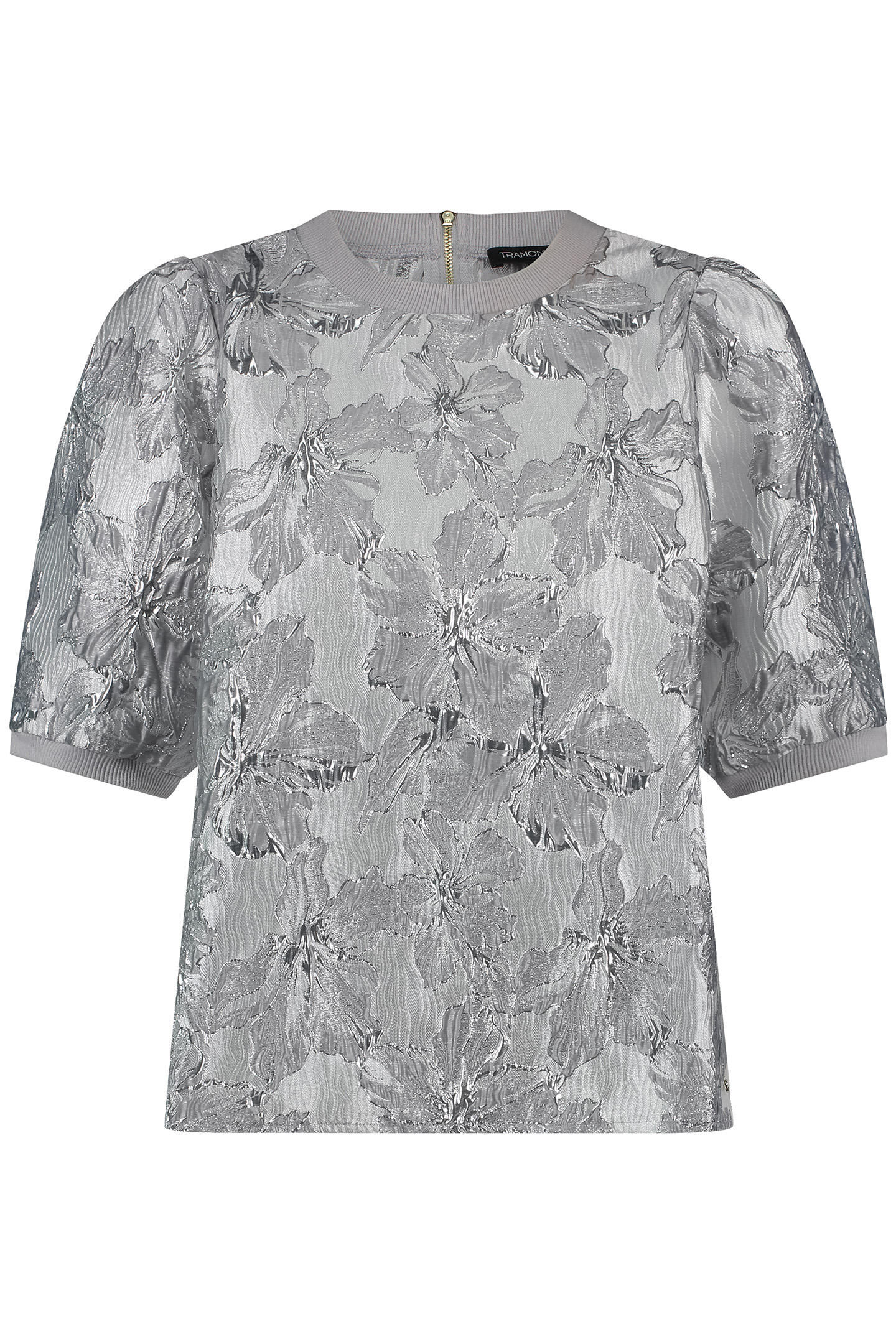 TOP FANCY JACQUARD SILVER by Tramontana