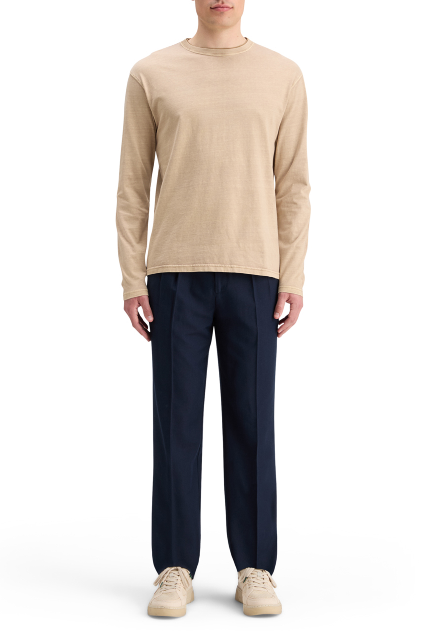 3 CROSSES PROGRAM RELAXED FIT T-SHIRT LS MOCHA 3