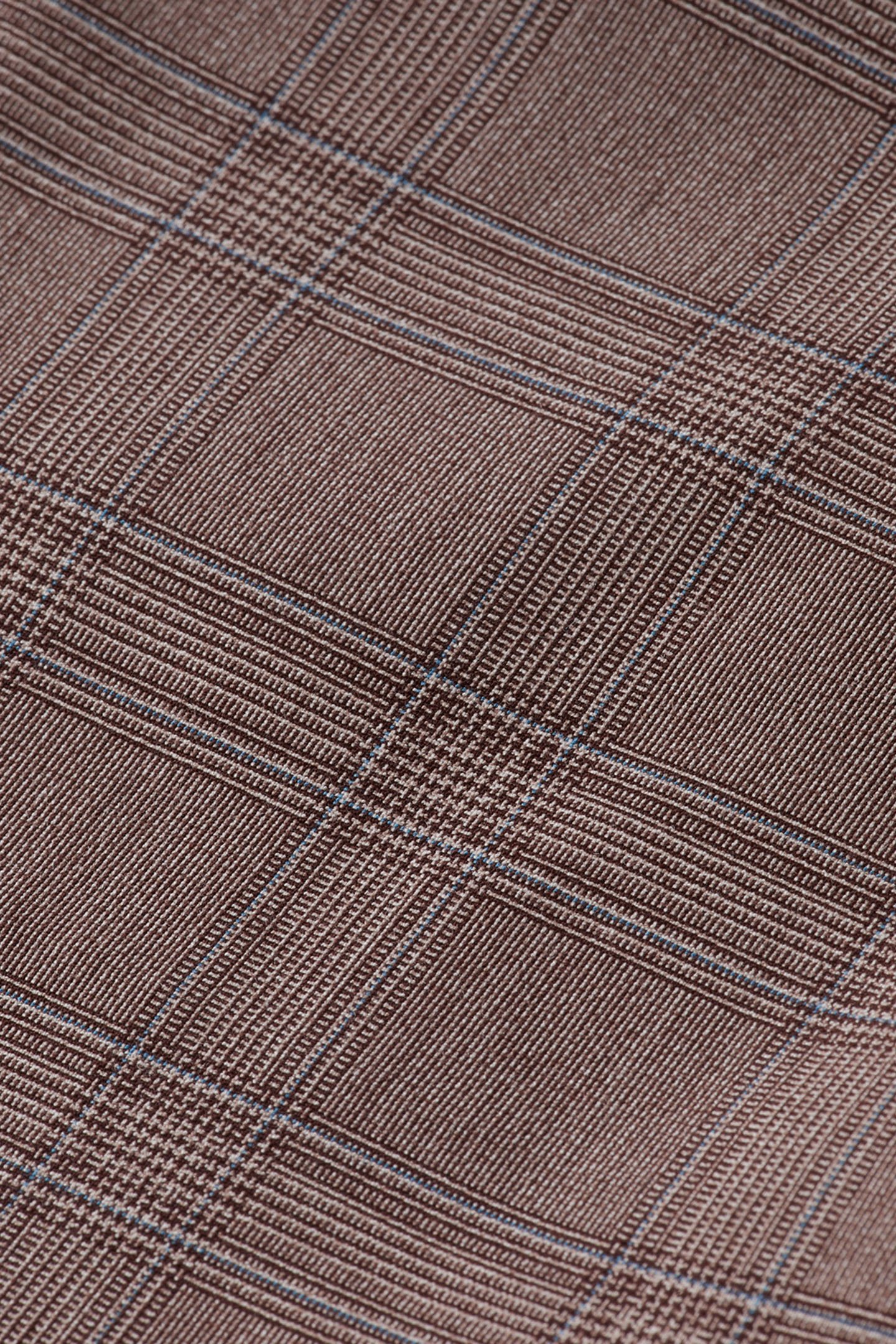 IRVING - CLASSIC YARN-DYED CHINO BROWN ECRU CHECK 9