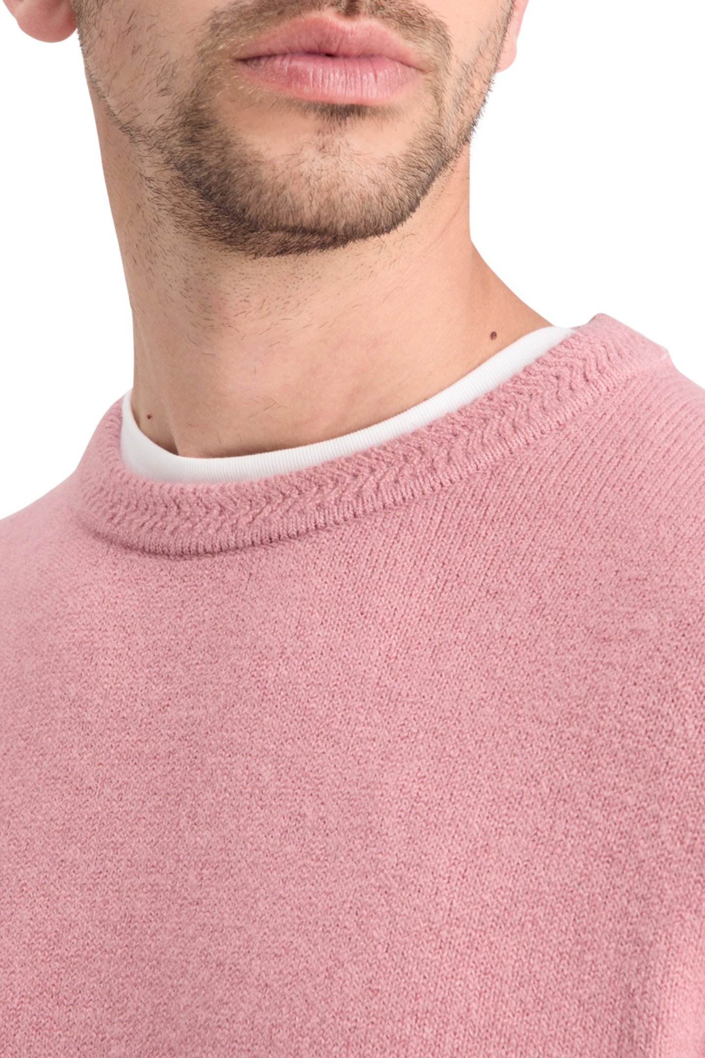 SOFT KNIT REGULAR FIT SWEATER CADILLAC PINK 7