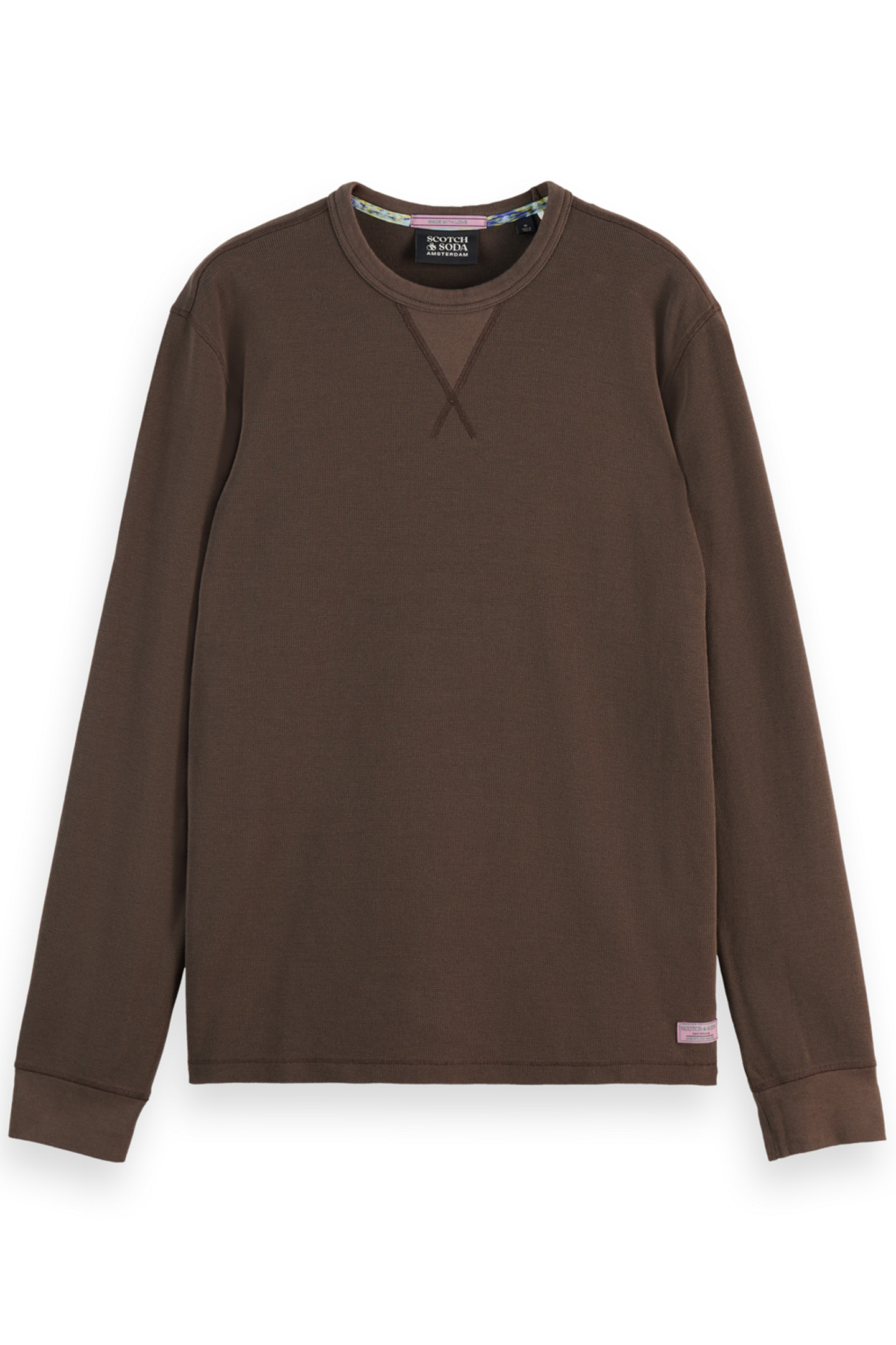 WAFFLE T-SHIRT LS COFFEE 4