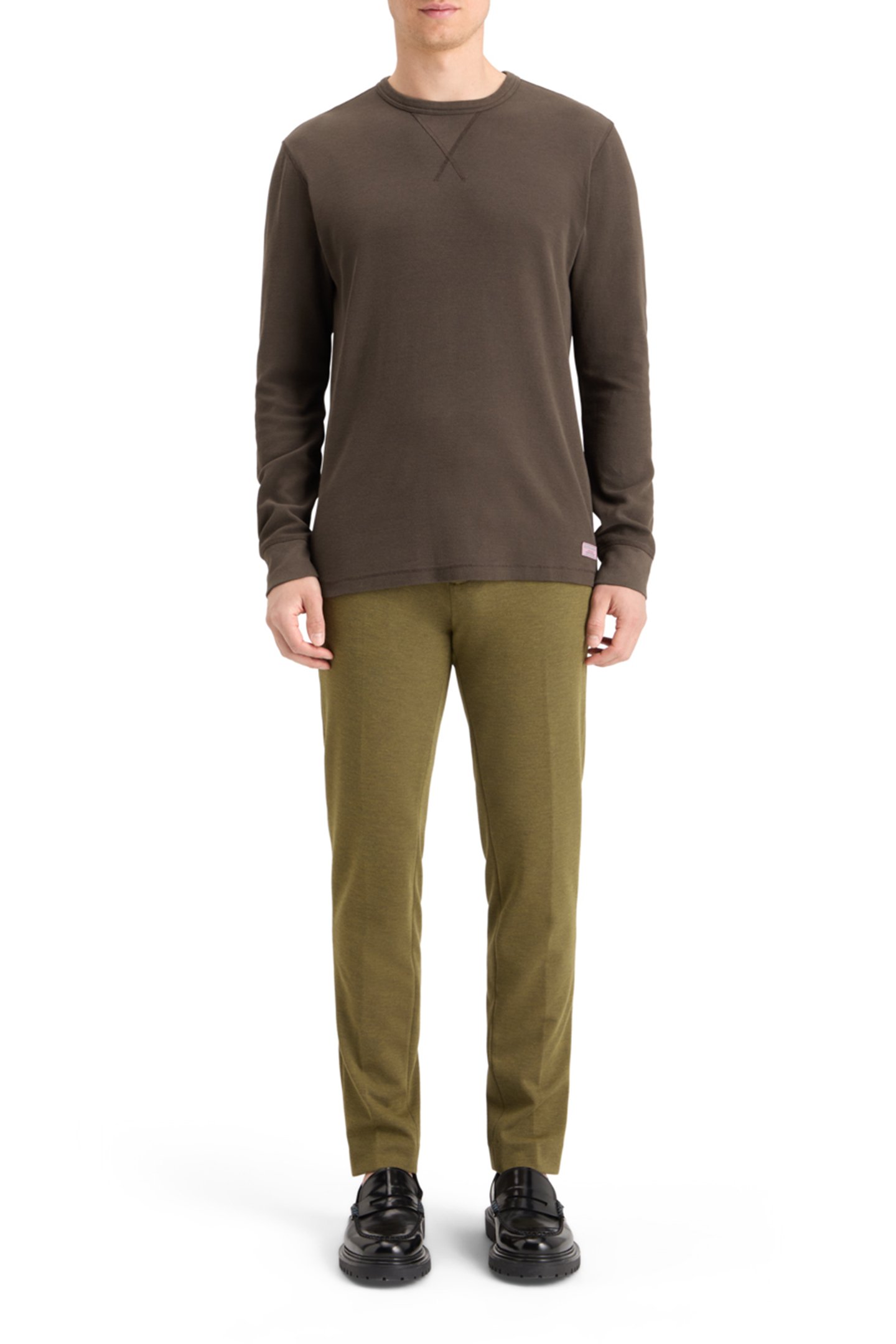 WAFFLE T-SHIRT LS COFFEE 3