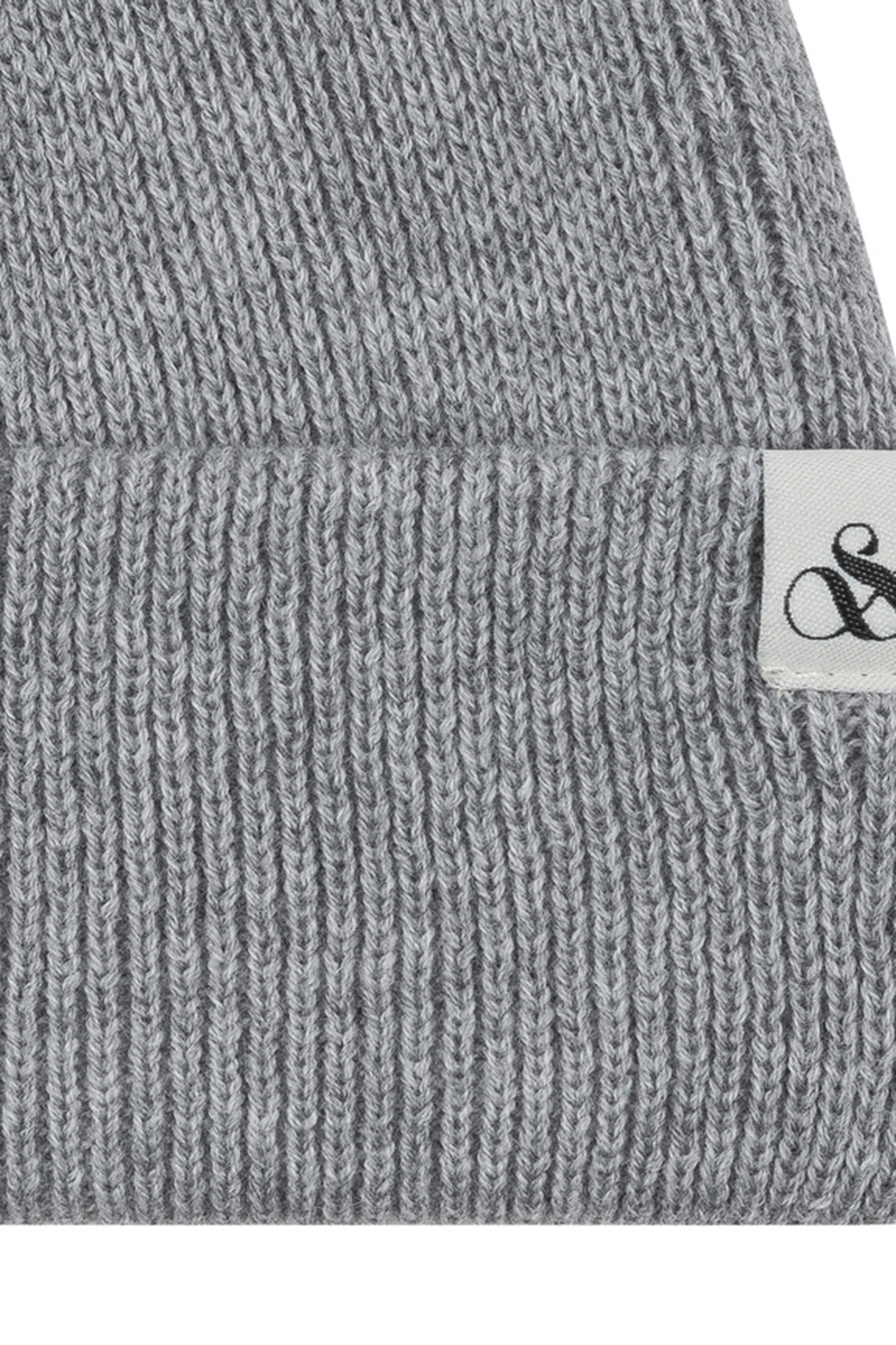 UNISEX S&S CAPTAIN CUFF BEANIE GREY/GREY 3