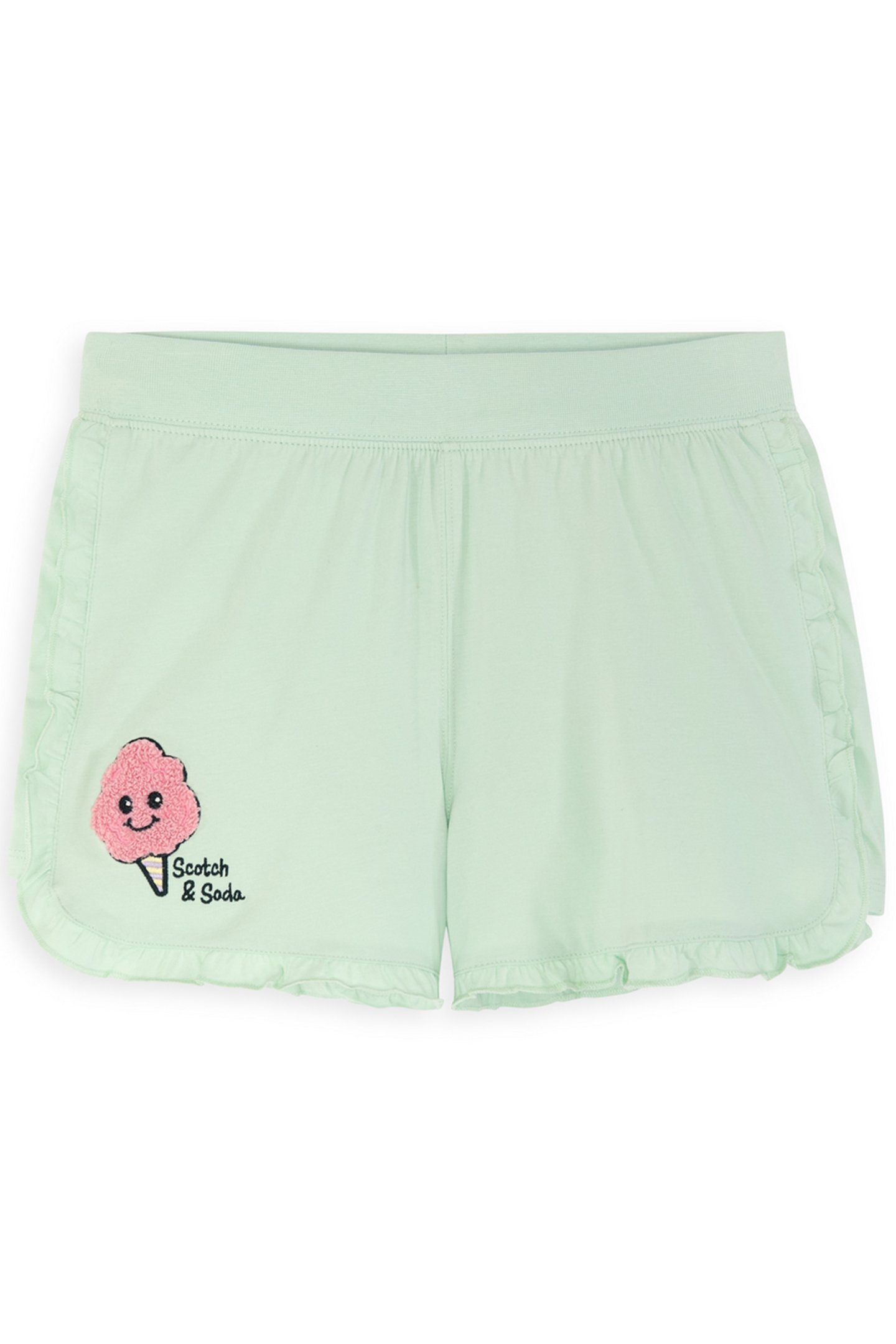 GIRLS S&S DOLPHIN HEM FASHION SHORT LIGHT PASTEL GREEN by Scotch & Soda