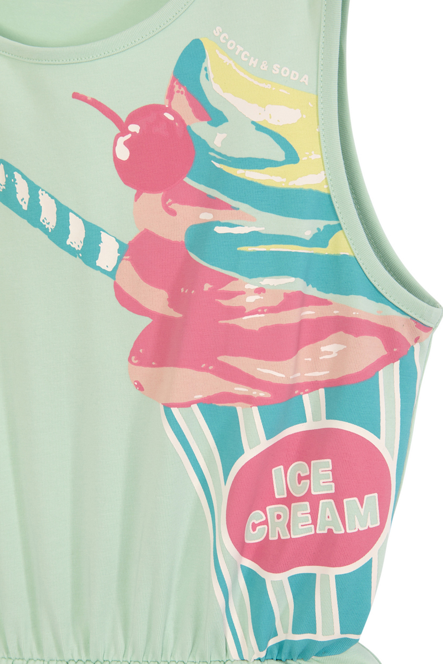 GIRLS S&S SEPARATES FASHION DRESS LIGHT PASTEL GREEN 3