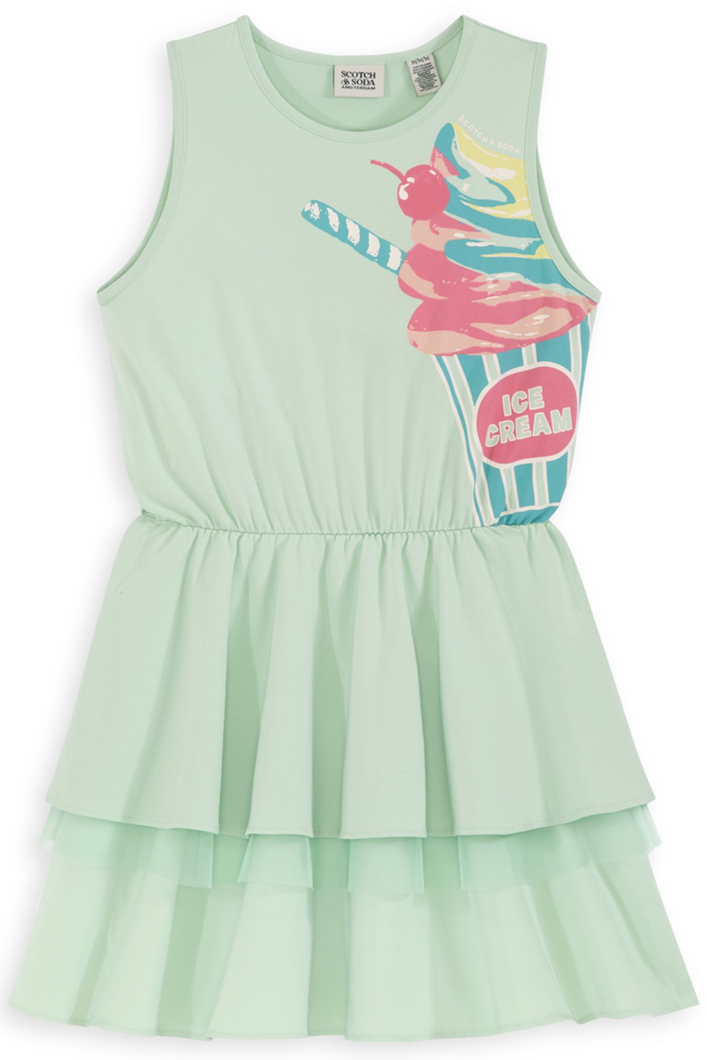 GIRLS S&S SEPARATES FASHION DRESS LIGHT PASTEL GREEN by Scotch & Soda
