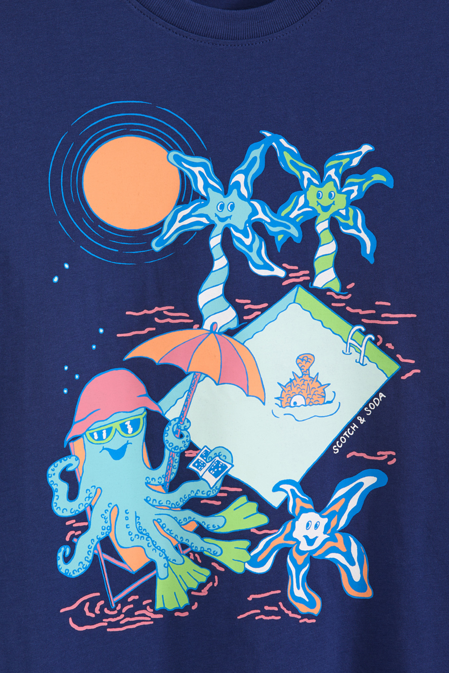 BOYS S&S GRAPHIC TEE NAVY 3