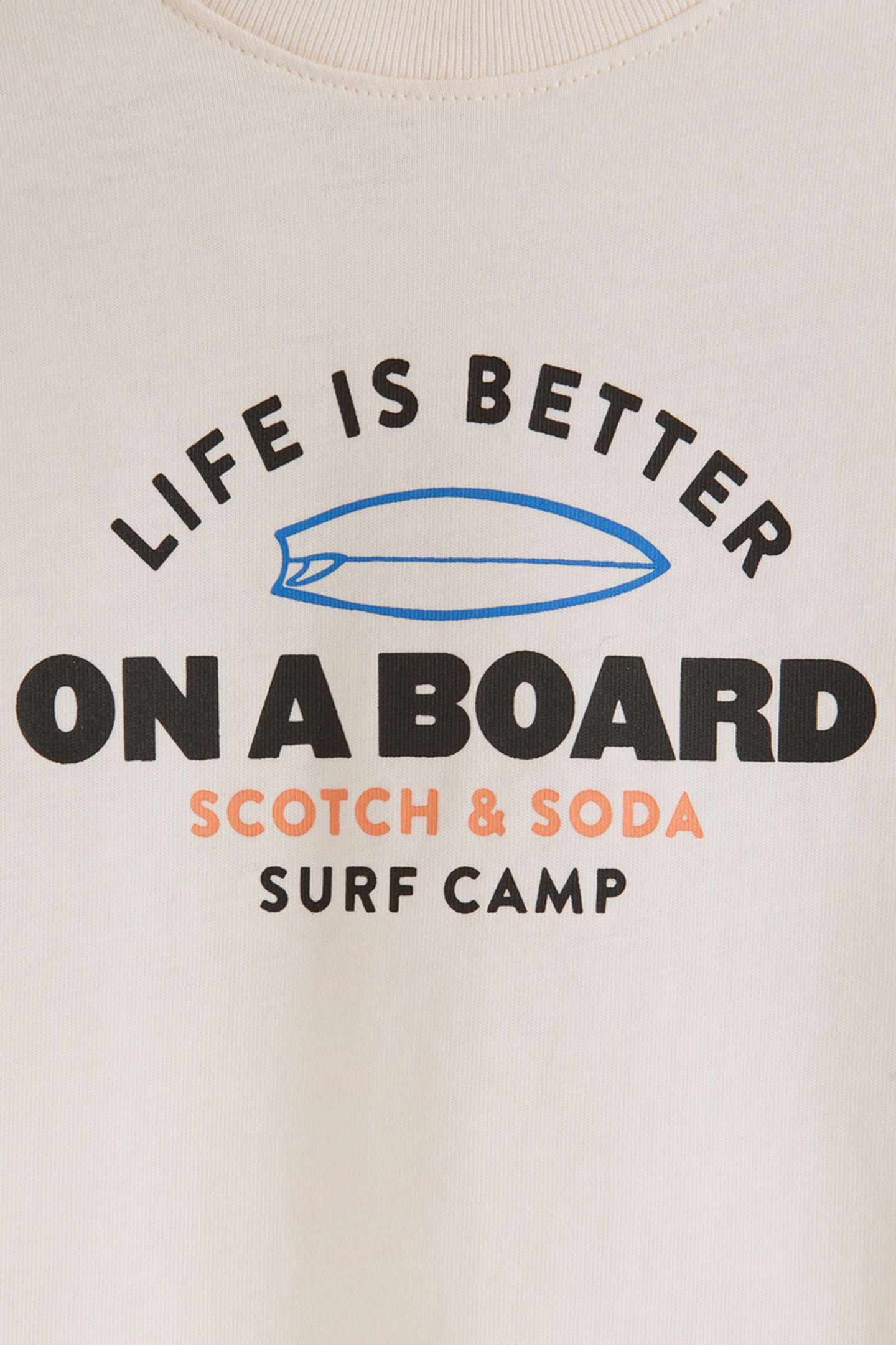 BOYS S&S GRAPHIC TEE NATURAL 3