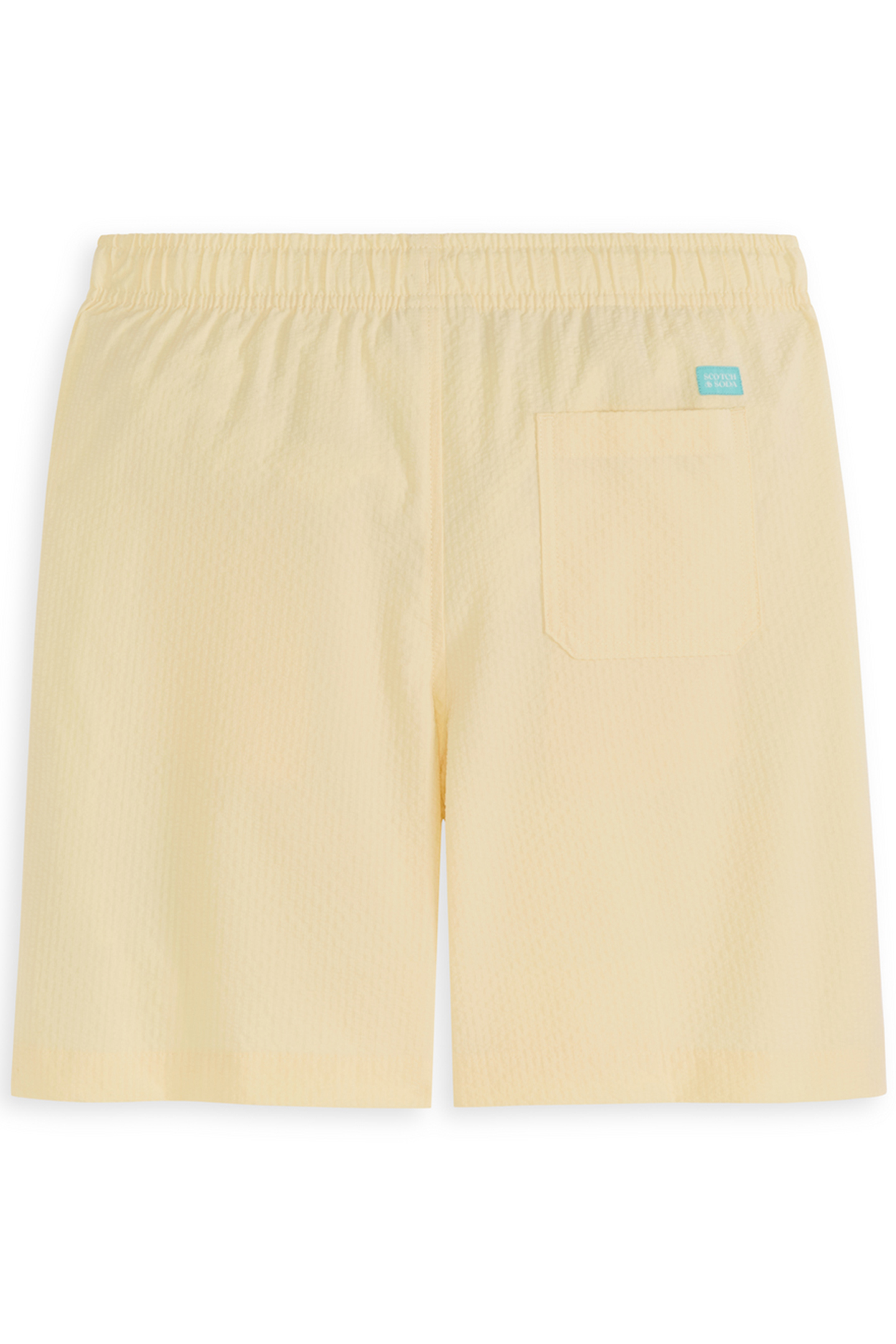 BOYS S&S SEERSUCKER SHORT LT PASTEL YELLOW 2