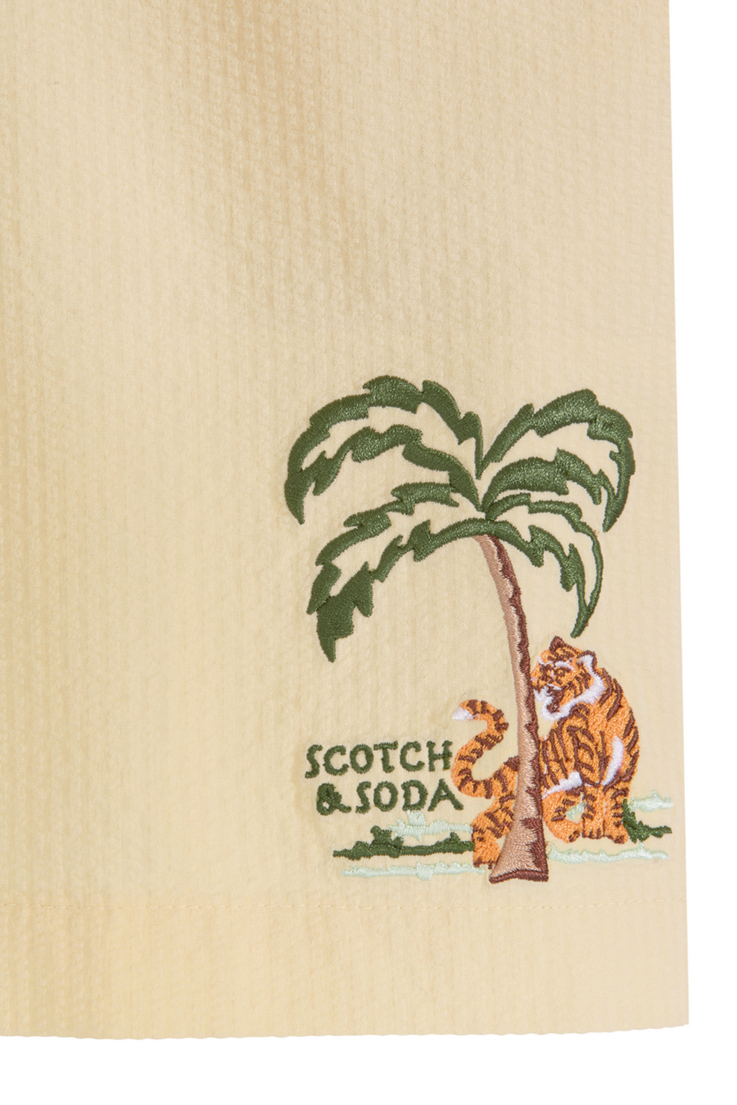 BOYS S&S SEERSUCKER SHORT LT PASTEL YELLOW 3