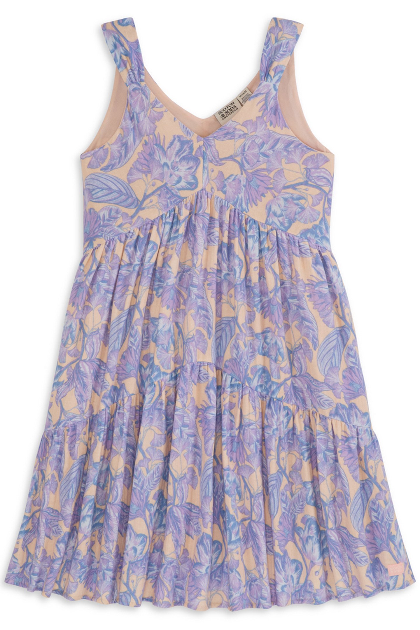 GIRLS S&S GIRLS SLVLSS TIERED LONG DRESS LT BROWN by Scotch & Soda