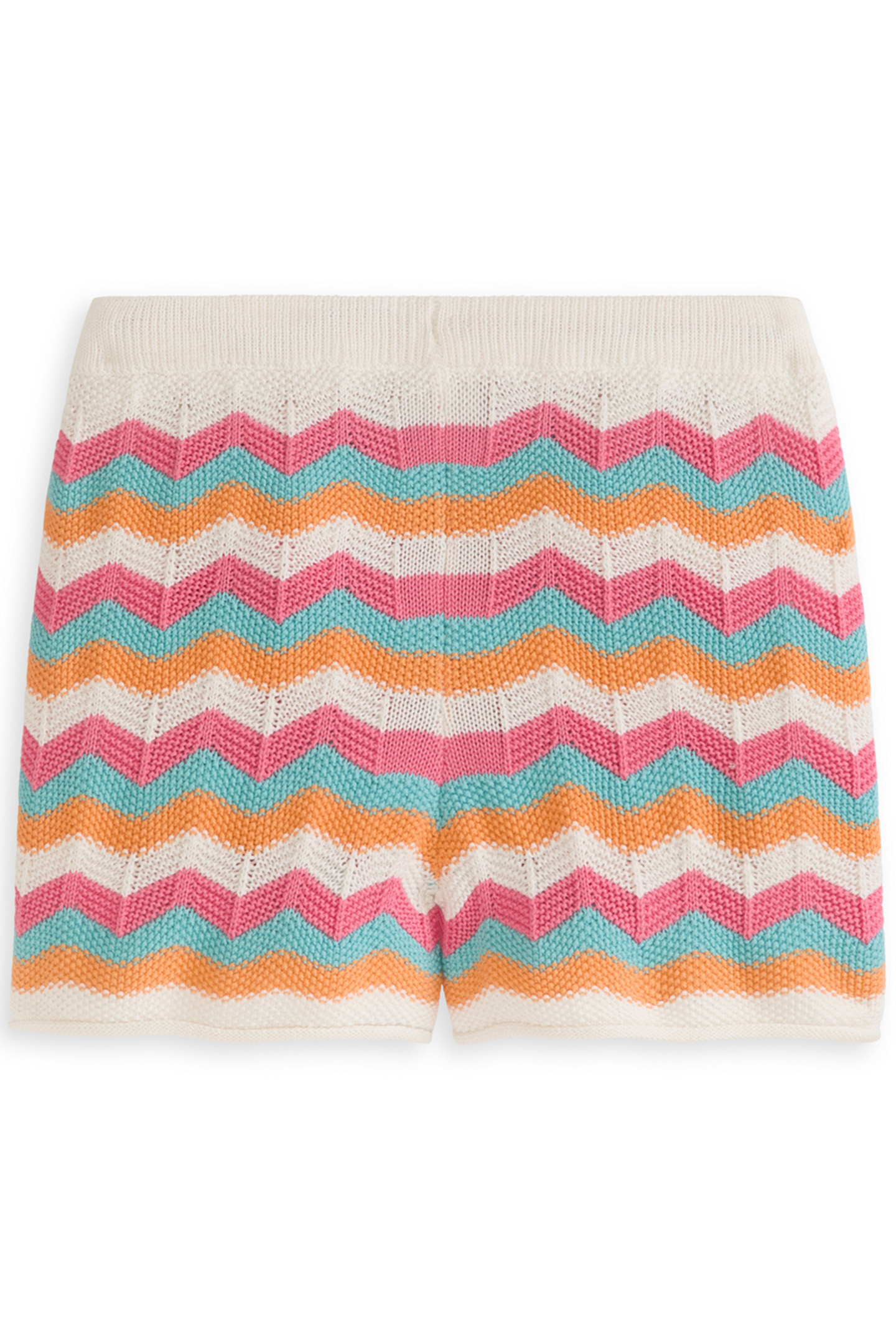 GIRLS S&S KNIT FASHION SHORT WHITE TRADITIONAL 2