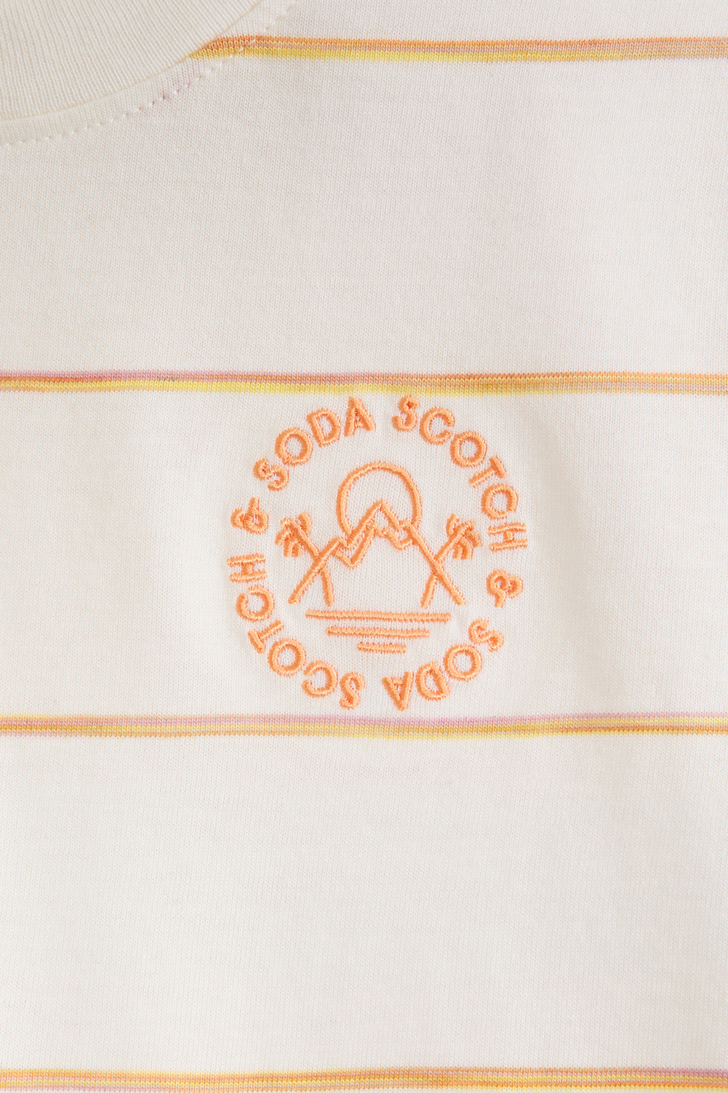 BOYS S&S SPACE DYED STRIPE FASHION TEE LIGHT BEIGE 3