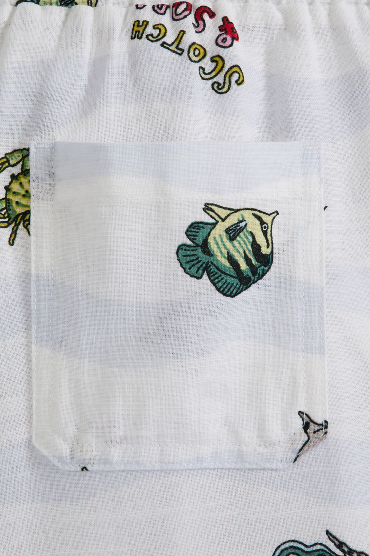 BOYS 2PC PRINTED WOVEN BUTTON UP SHIRT & SHORT SET WHITE TRA 5