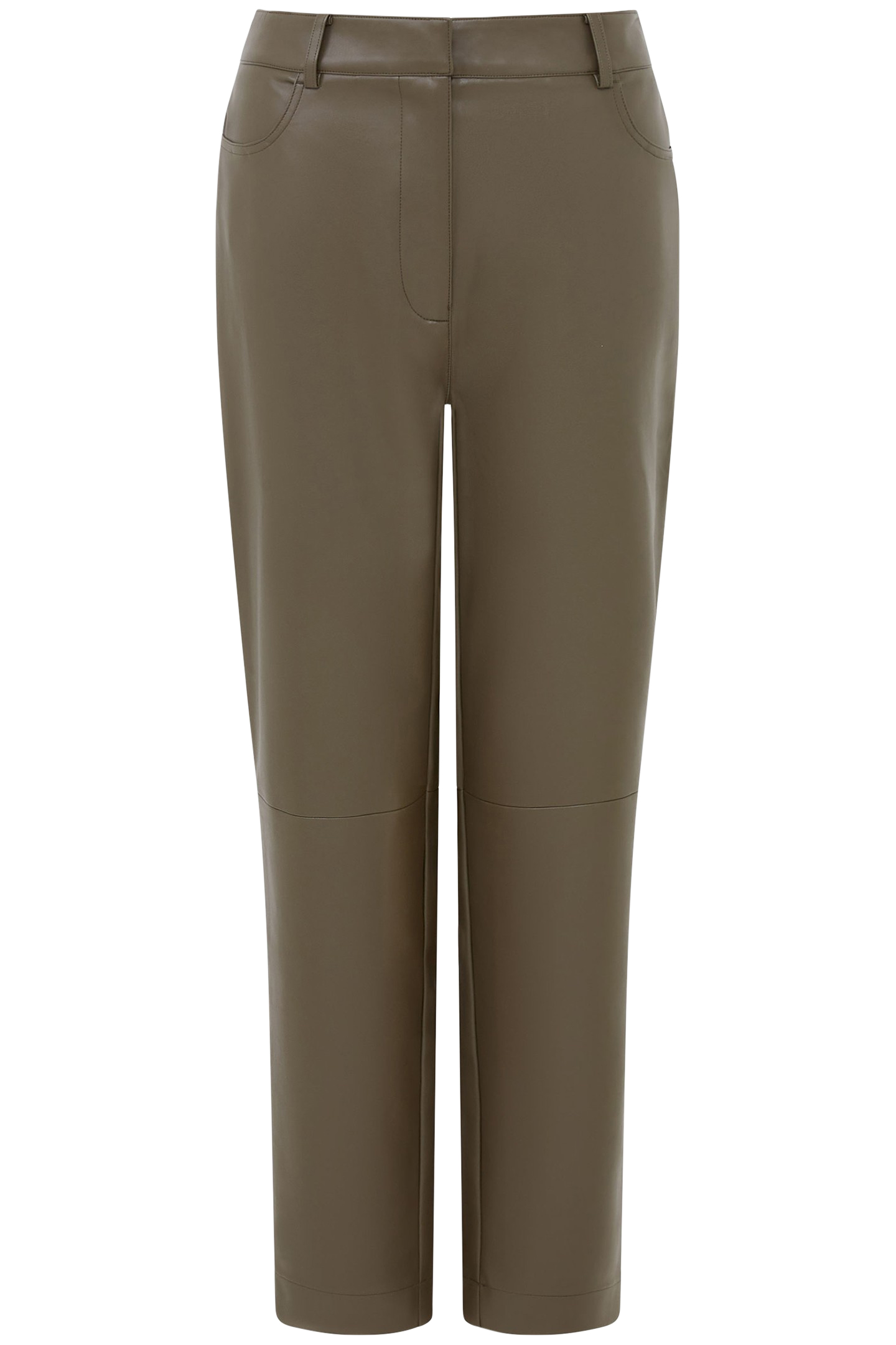 CROLENDA PU TROUSERS TARMAC KHAKI 4