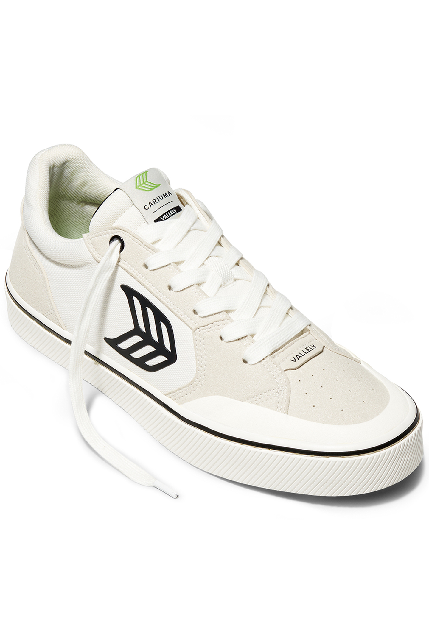 VALLELY PRO VINTAGE WHITE SUEDE AND OFF-WHITE CORDURA BLACK 2