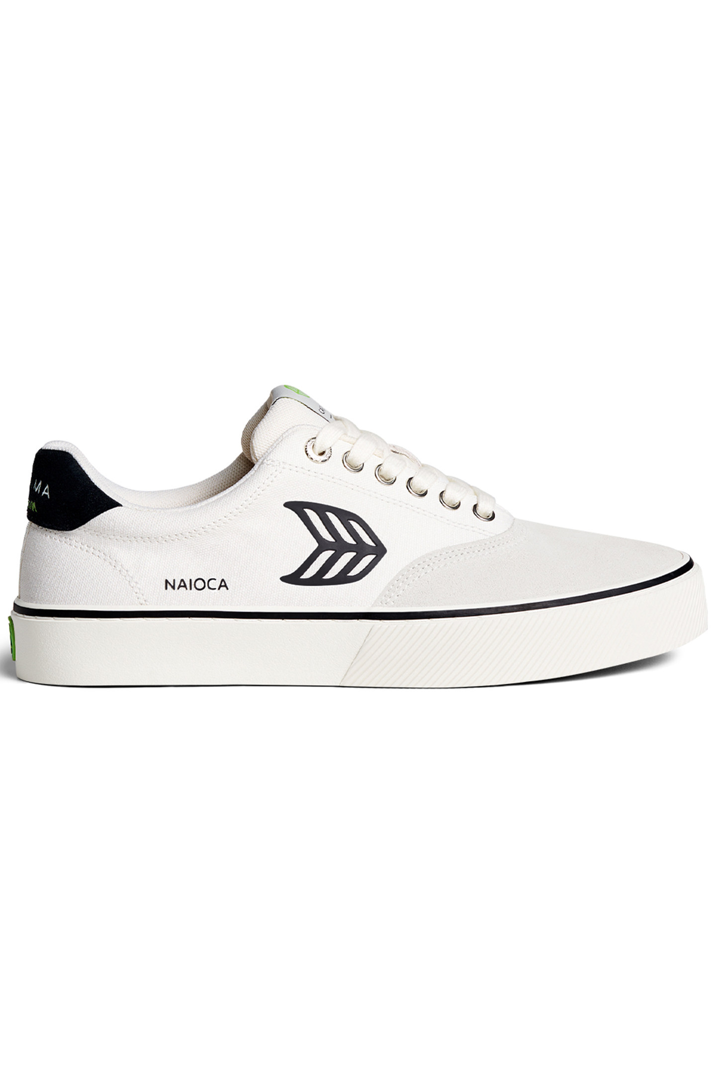 NAIOCA PRO VINTAGE WHITE SUEDE OFF-WHITE CANVAS BLACK LOGO S 1