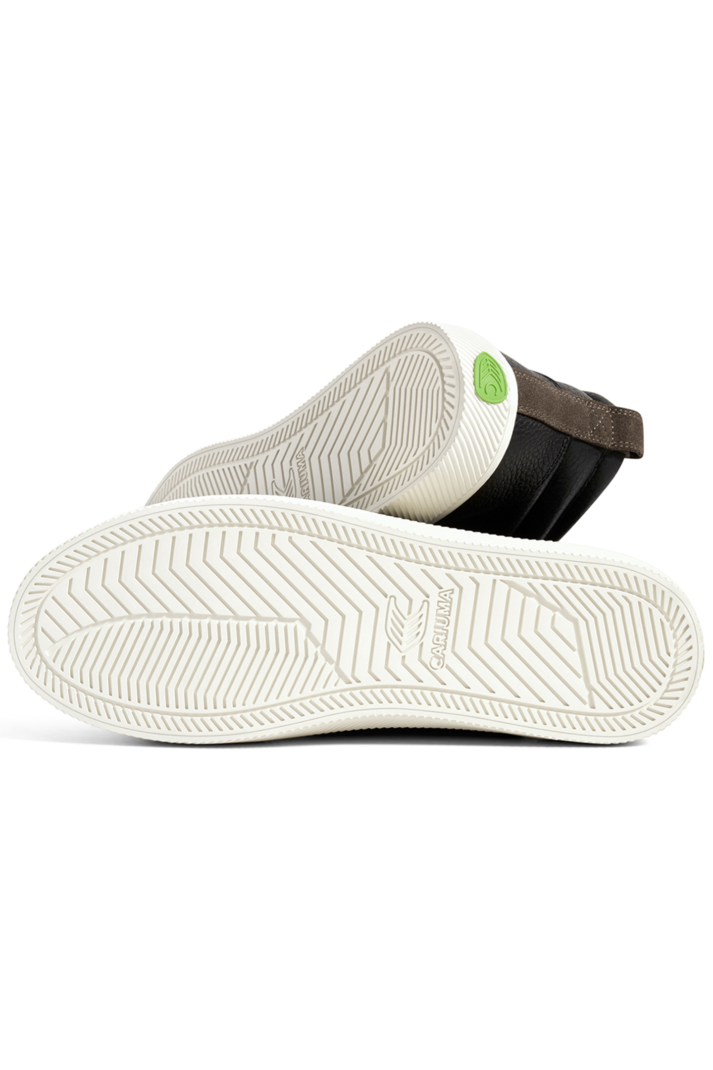 OCA HIGH BLACK PREMIUM LEATHER DARK KHAKI SUEDE SNEAKER 4