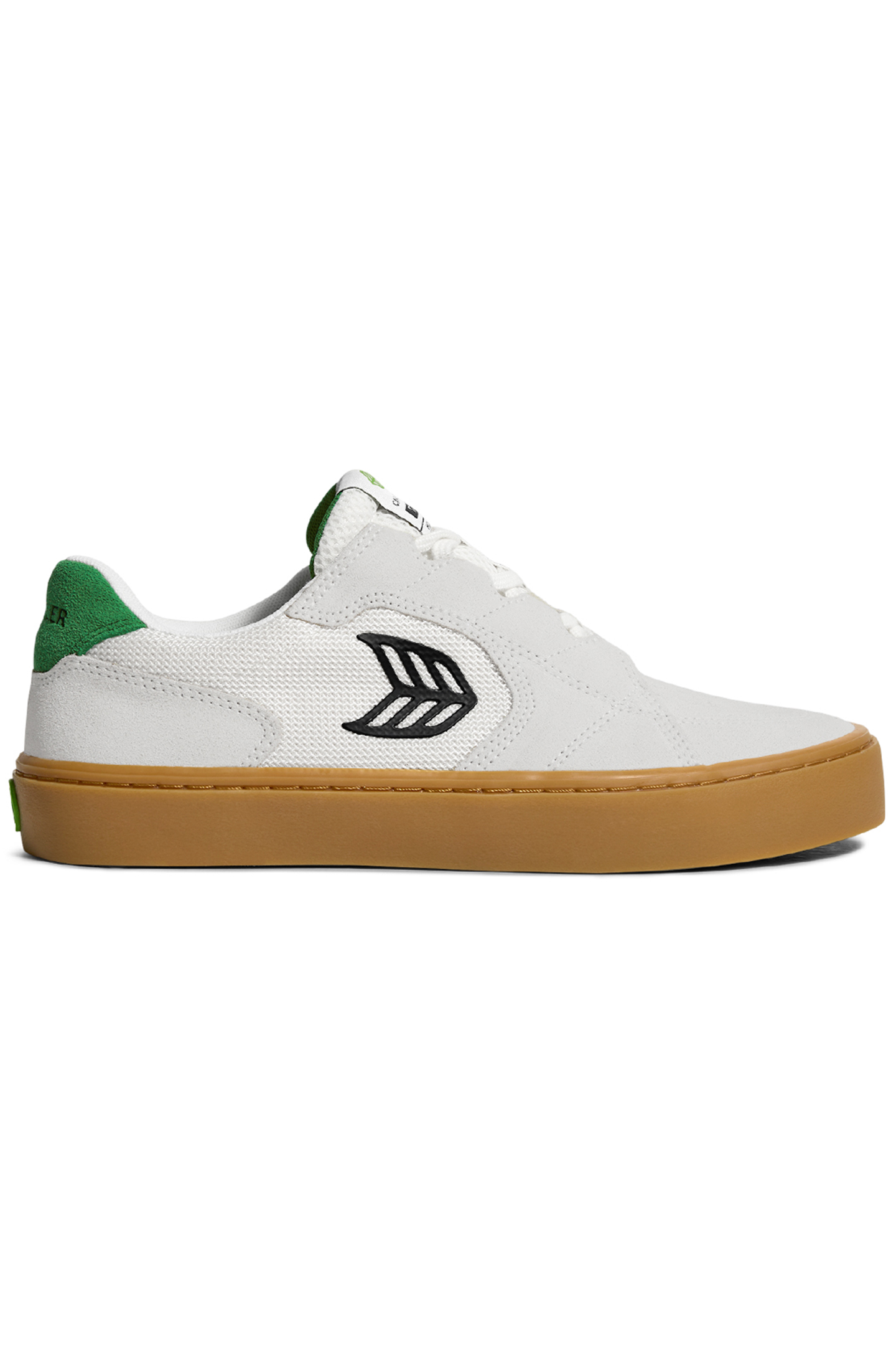 T20 PRO GUM SMOKE WHITE SUEDE AND MESH BLACK LOGO GREEN SNEA 1