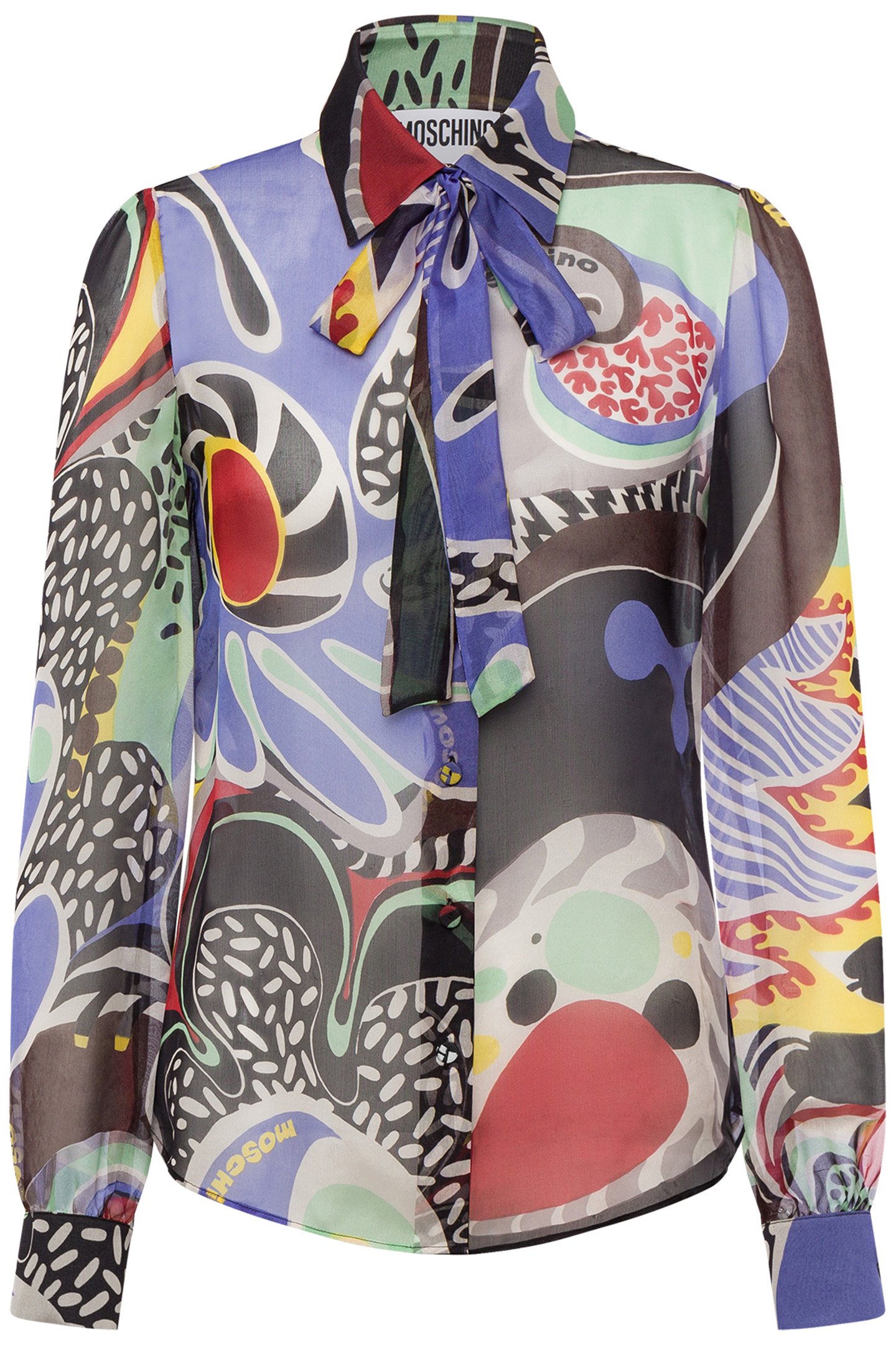 CHIFFON PSYCHEDELIC PRINT SHIRT MULTICOLOUR 3