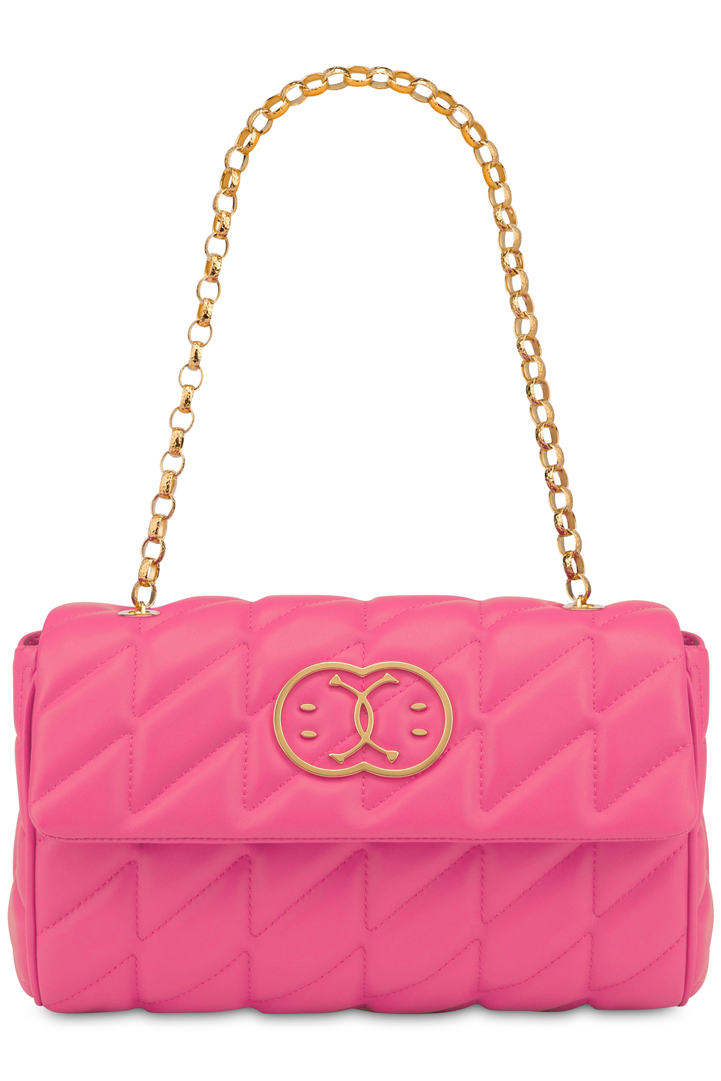 DOUBLE SMILEY® QUILTED SHOULDER BAG PURPLE 1