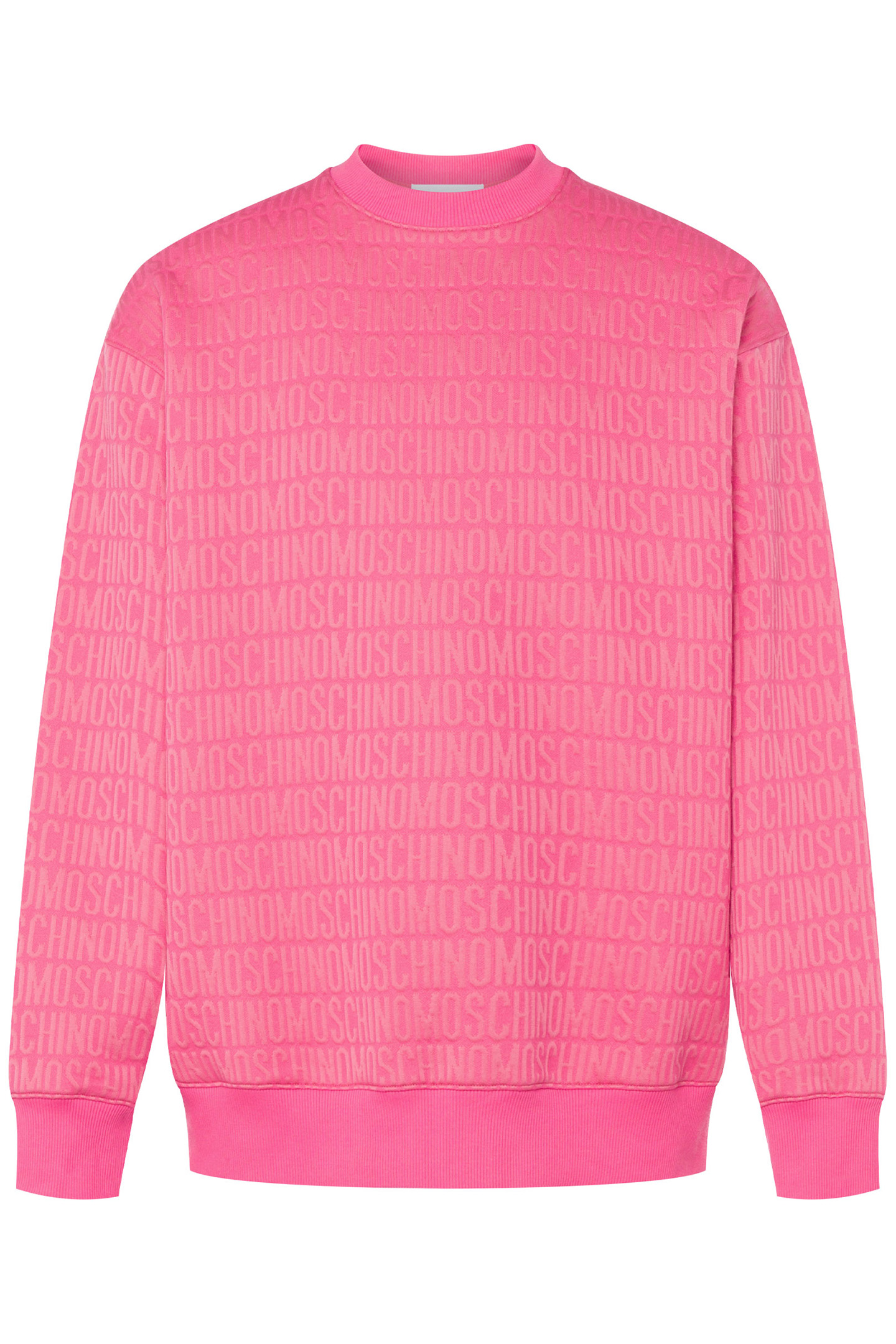 ALLOVER LOGO JACQUARD SWEATSHIRT PINK 3