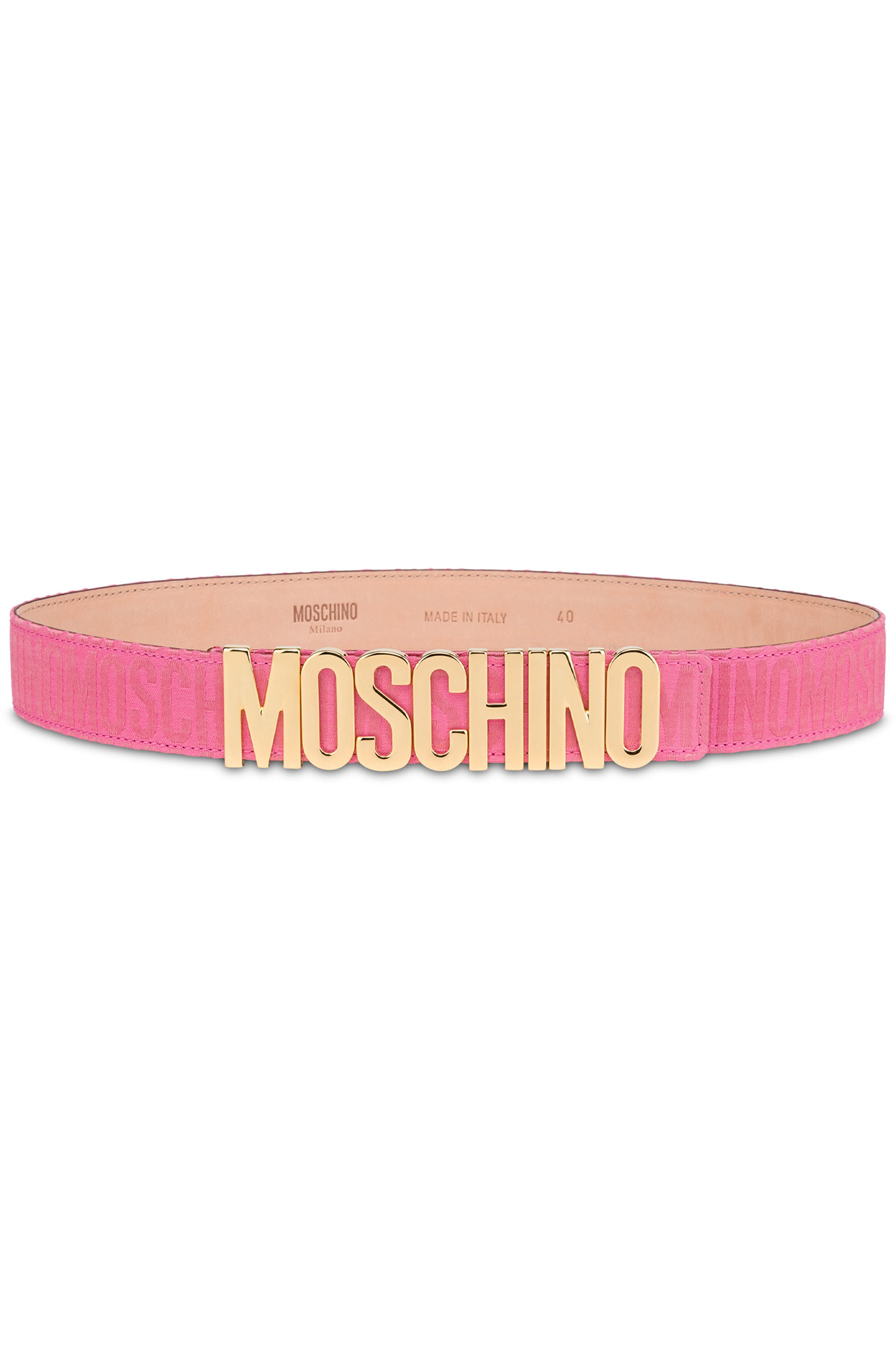 ALLOVER LOGO NYLON BELT PINK 2