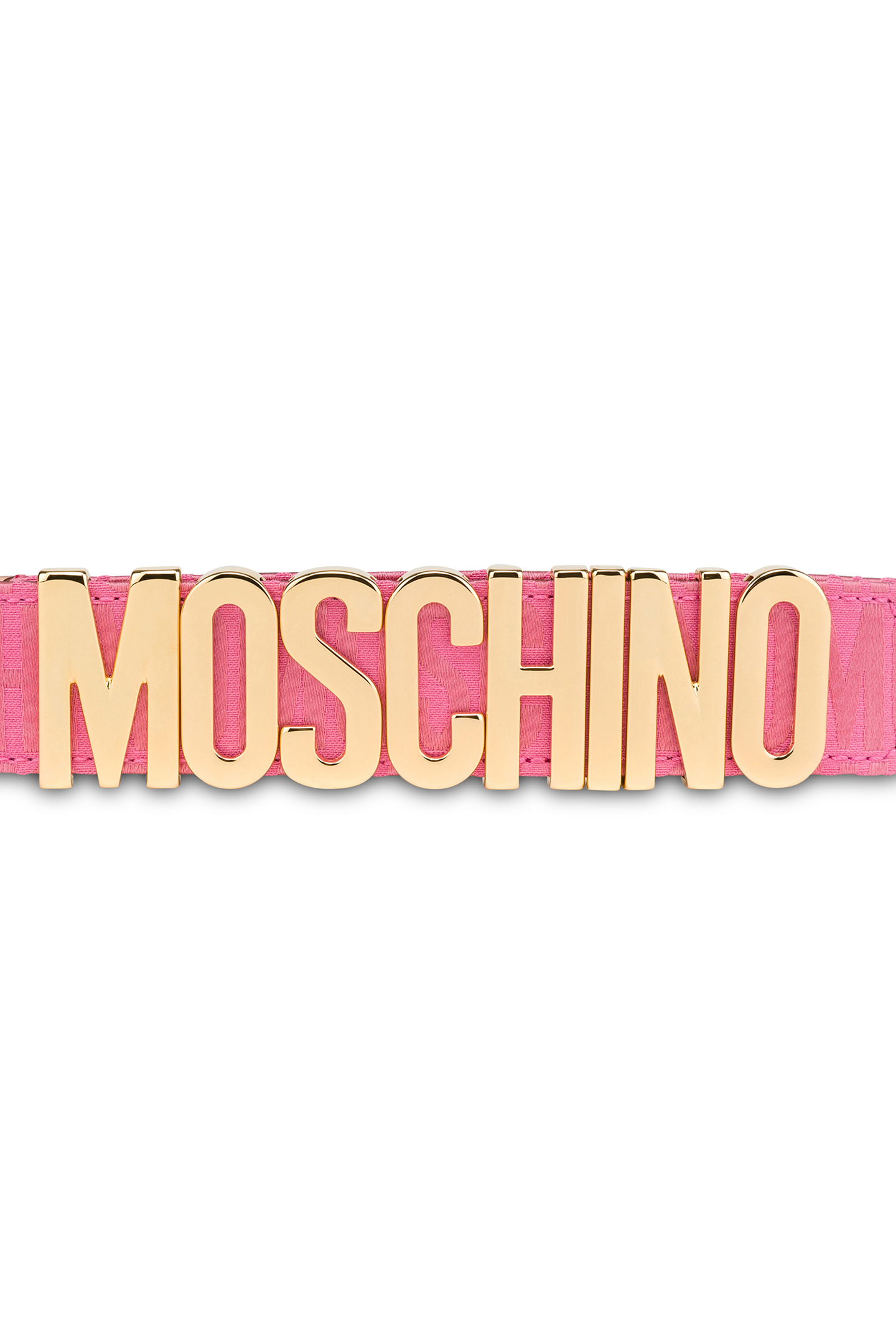 ALLOVER LOGO NYLON BELT PINK 3