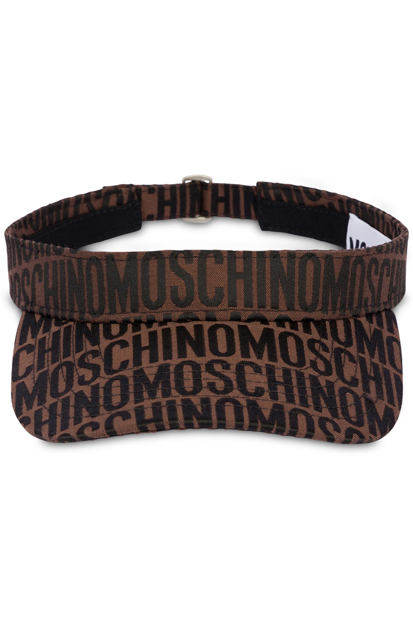 NYLON VISOR ALLOVER LOGO BROWN 1