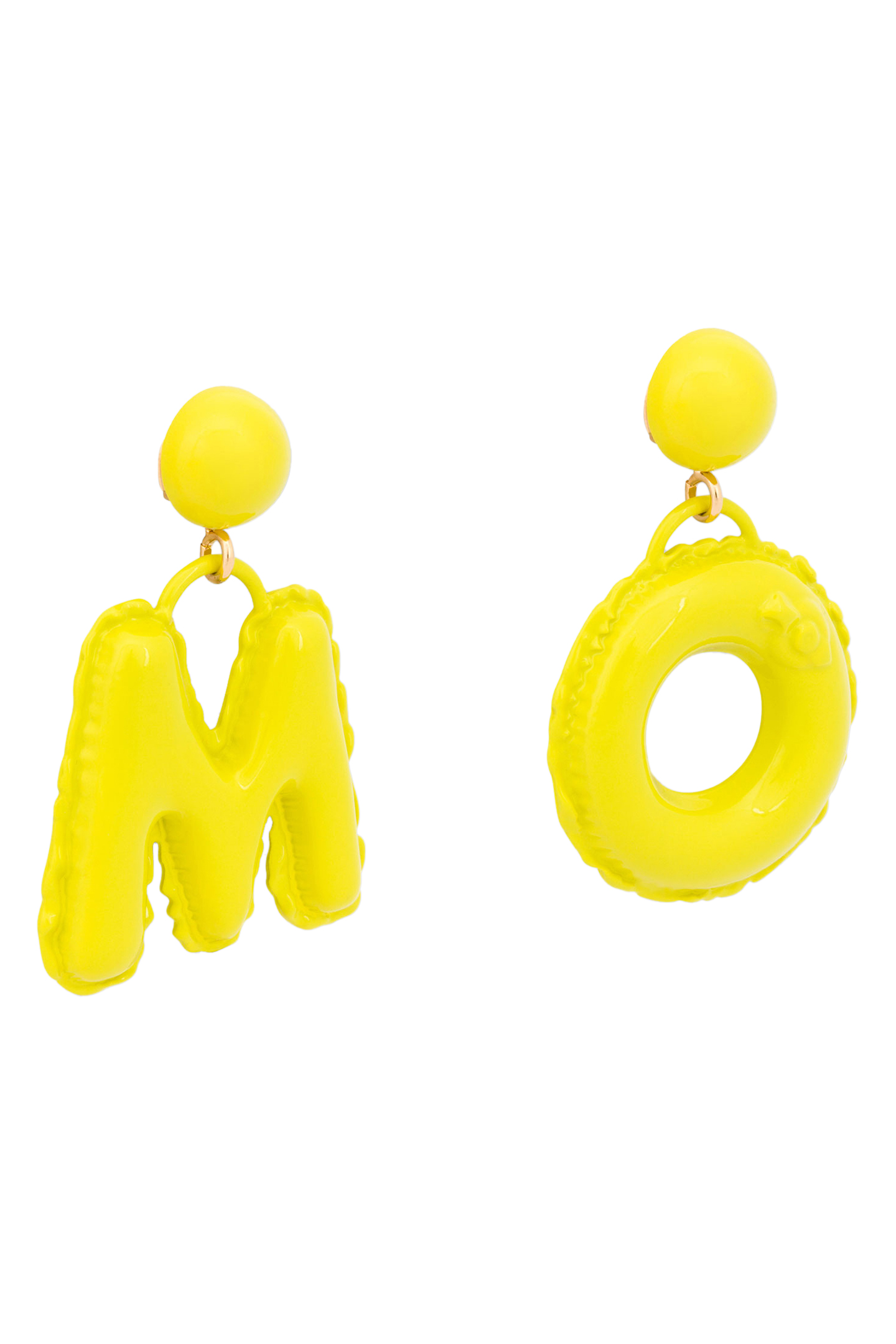 INFLATABLE INFLATABLE LETTERS EARRINGS YELLOW 3