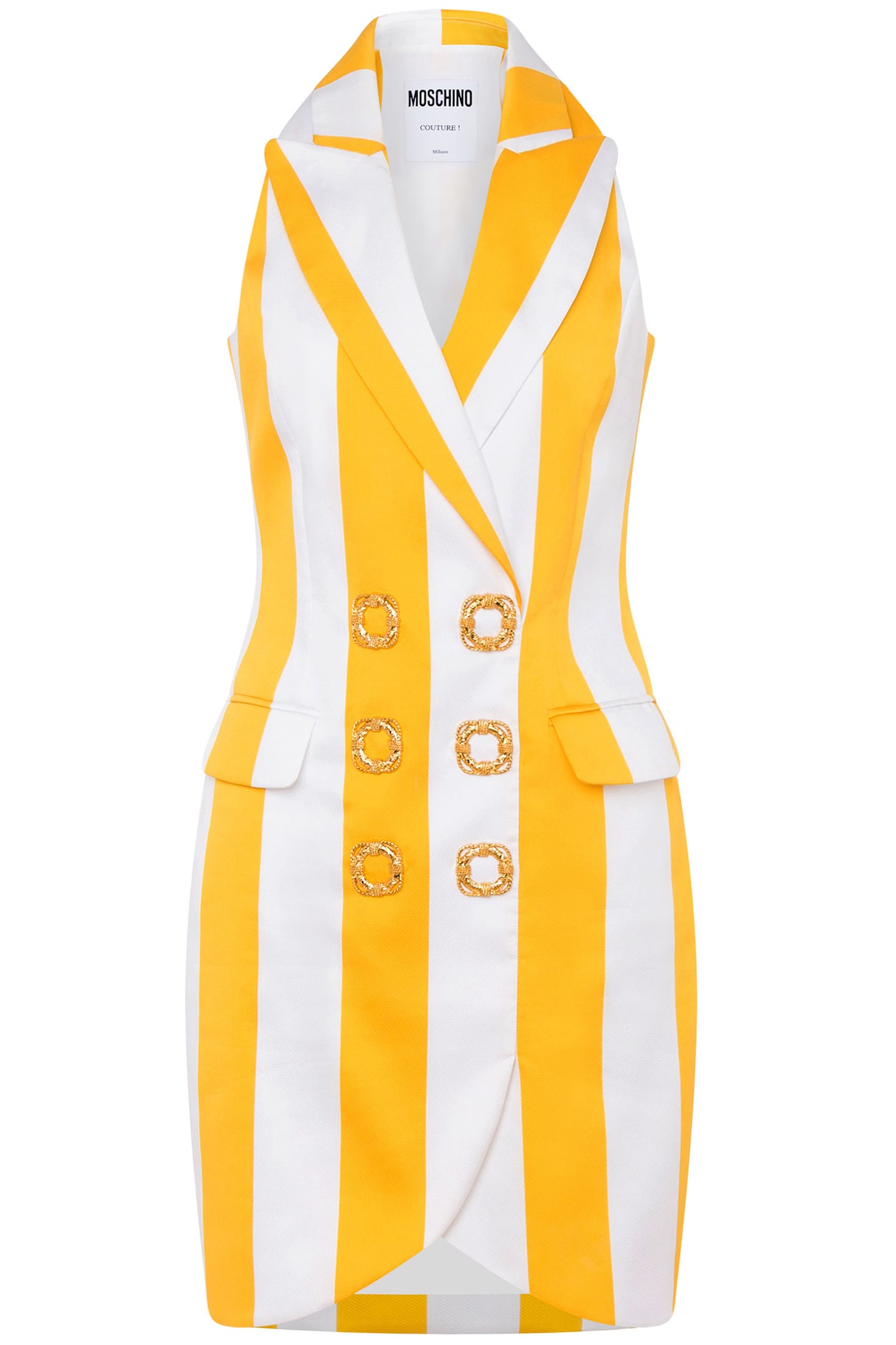 LIFESAVER BUTTONS STRIPED DRESS WHITE 3