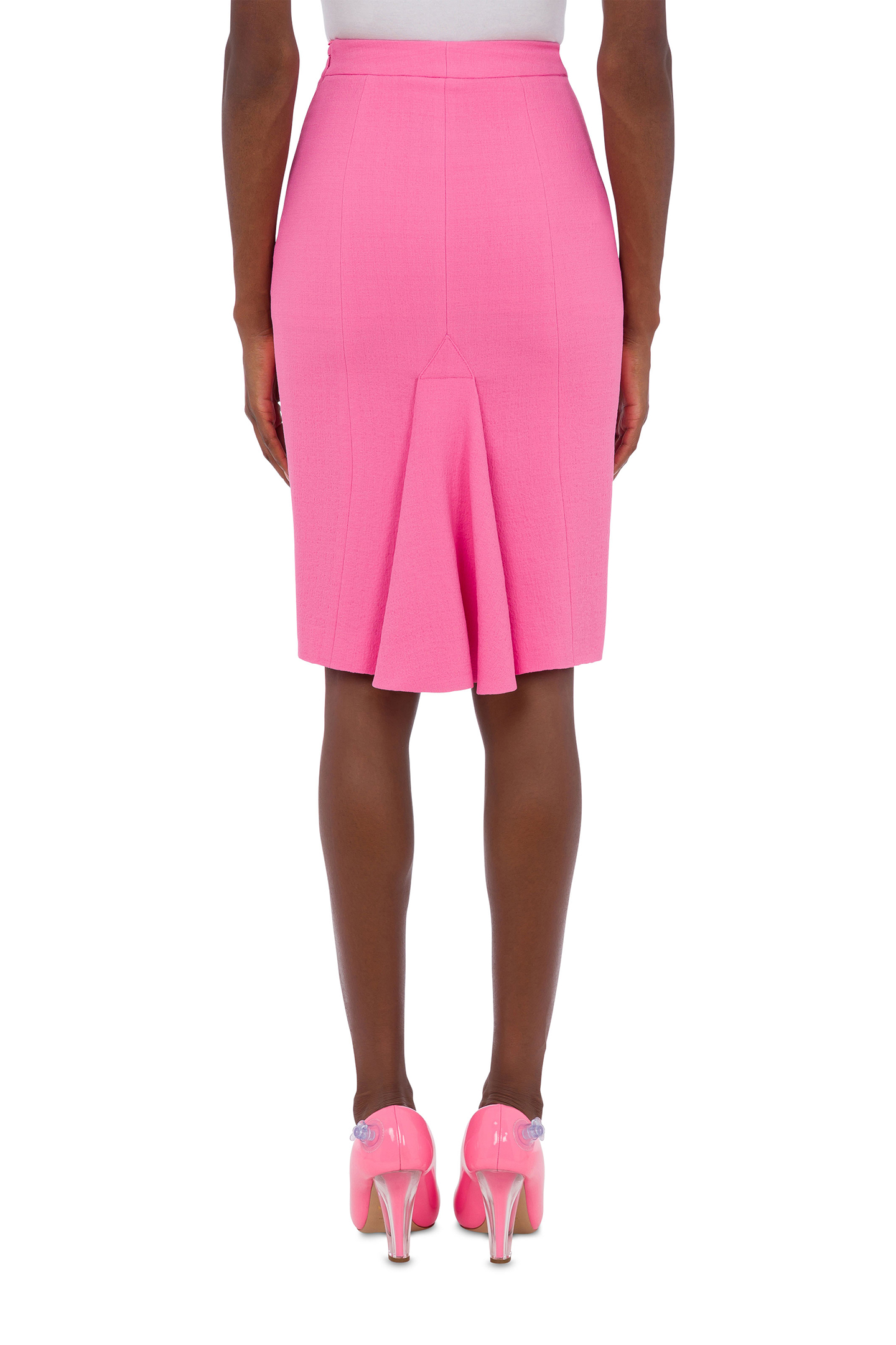 STRETCH VISCOSE CRÊPE SKIRT PINK 2