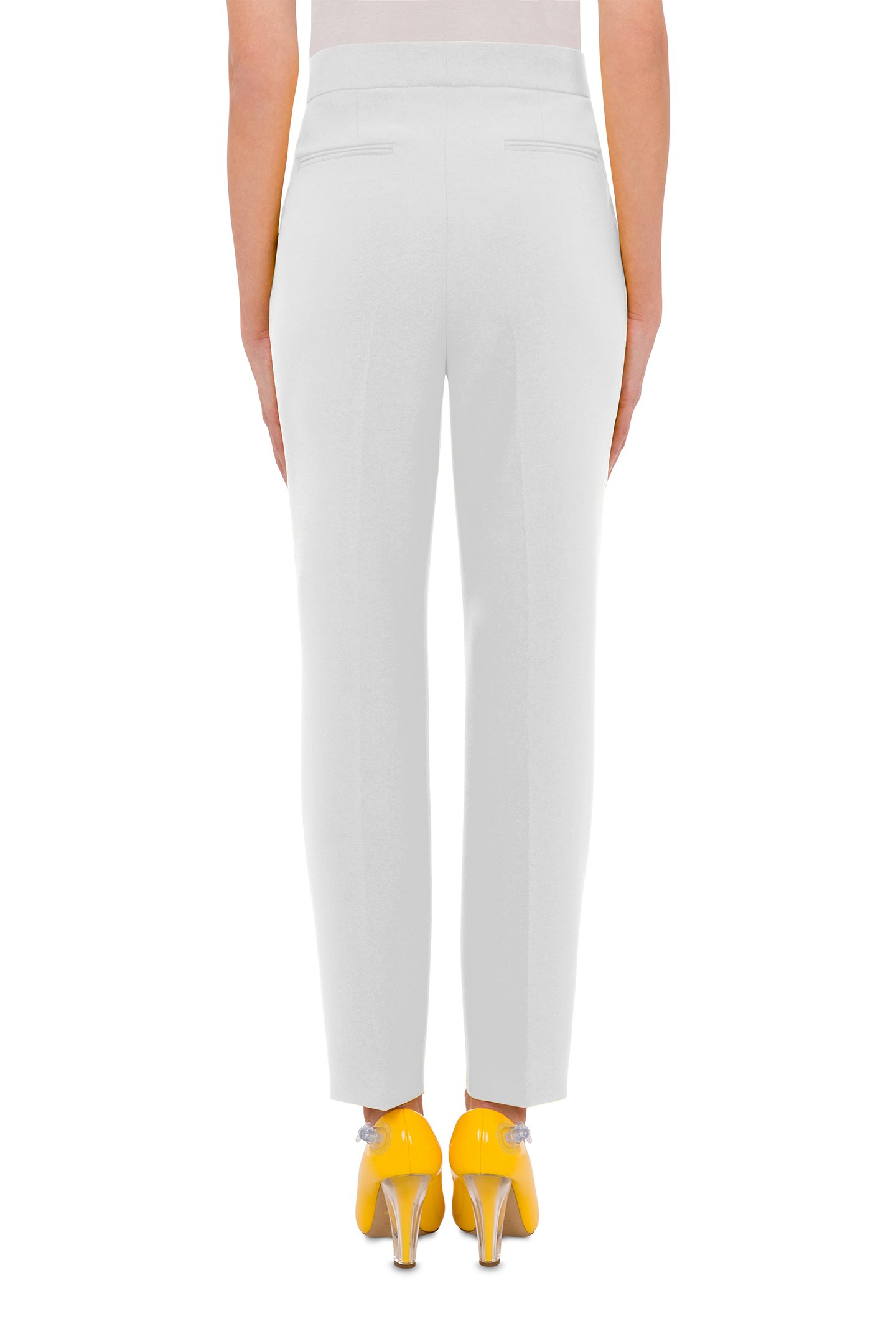 CREPE CIGARETTE TROUSERS WHITE 2