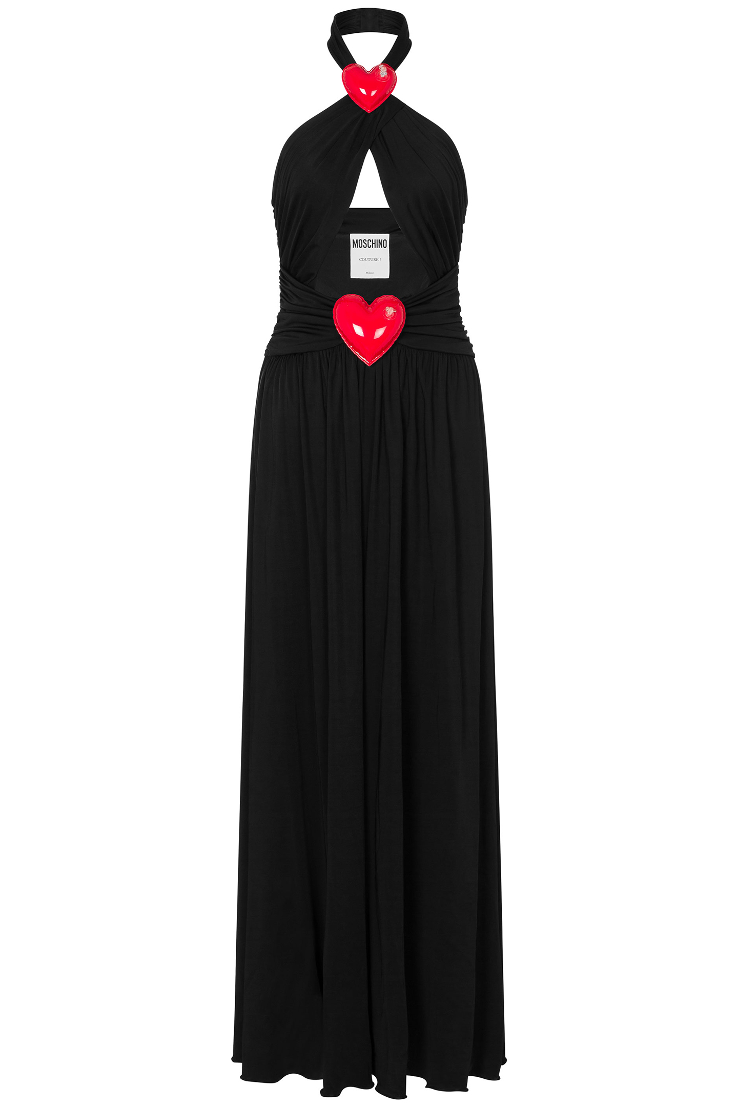 INFLATABLE HEARTS ORGANZINE DRESS BLACK 3
