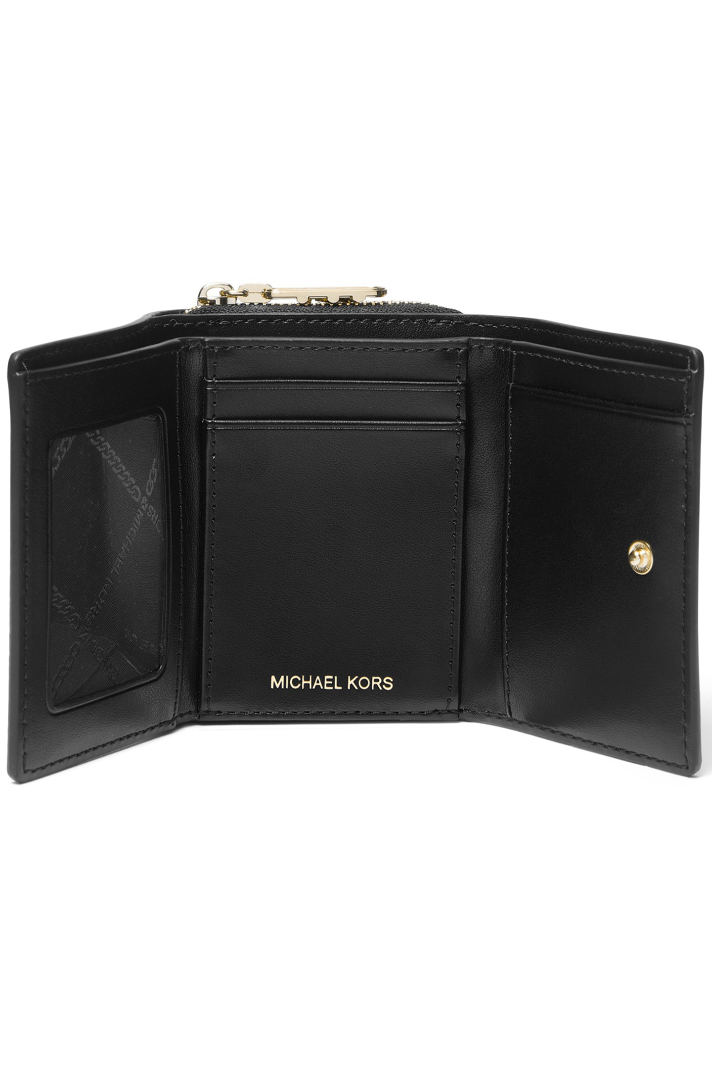 PURSE WITH GOLD LOGO IN BLACK 3