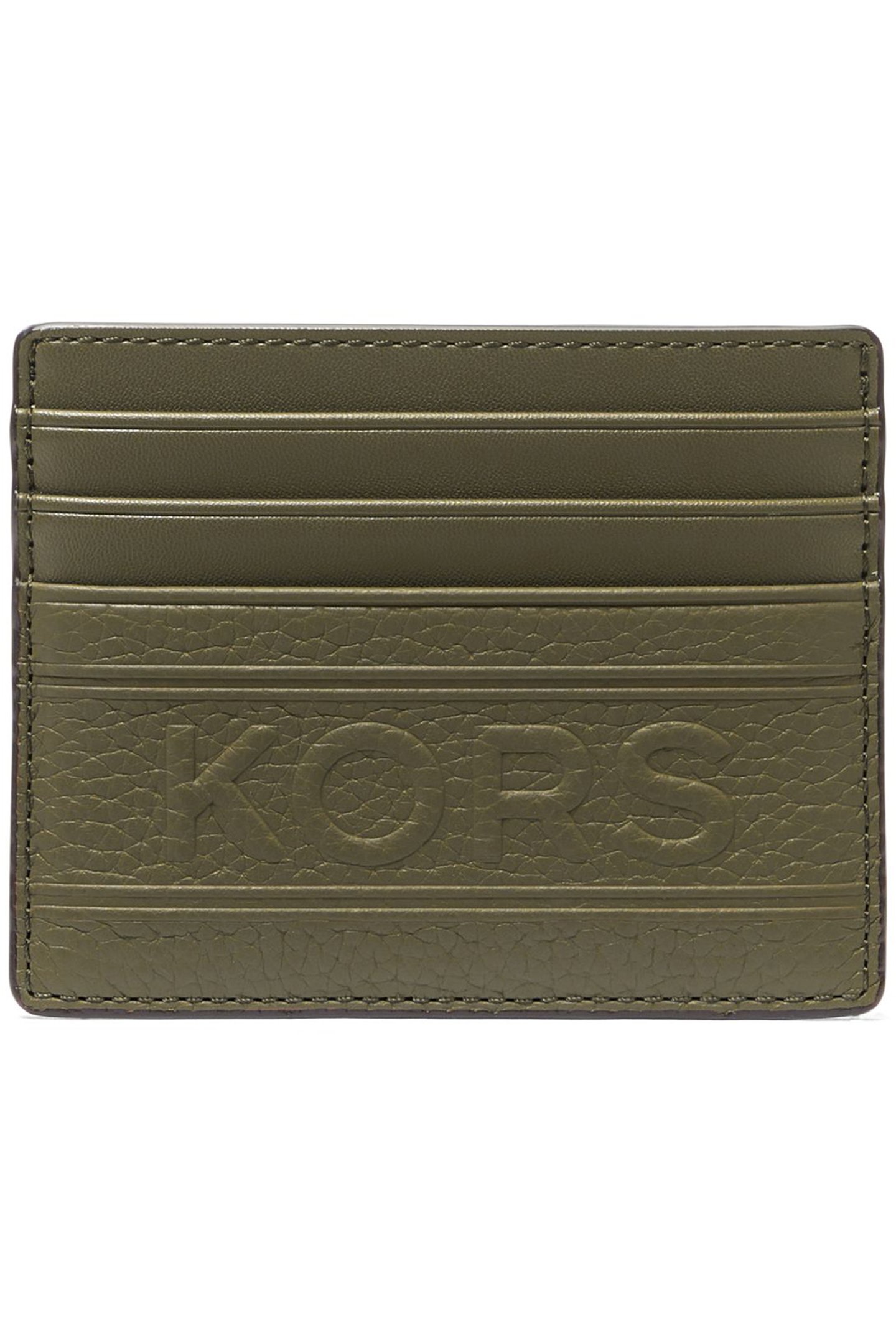 CARD HOLDER IN OLIVE GREEN by Michael Kors