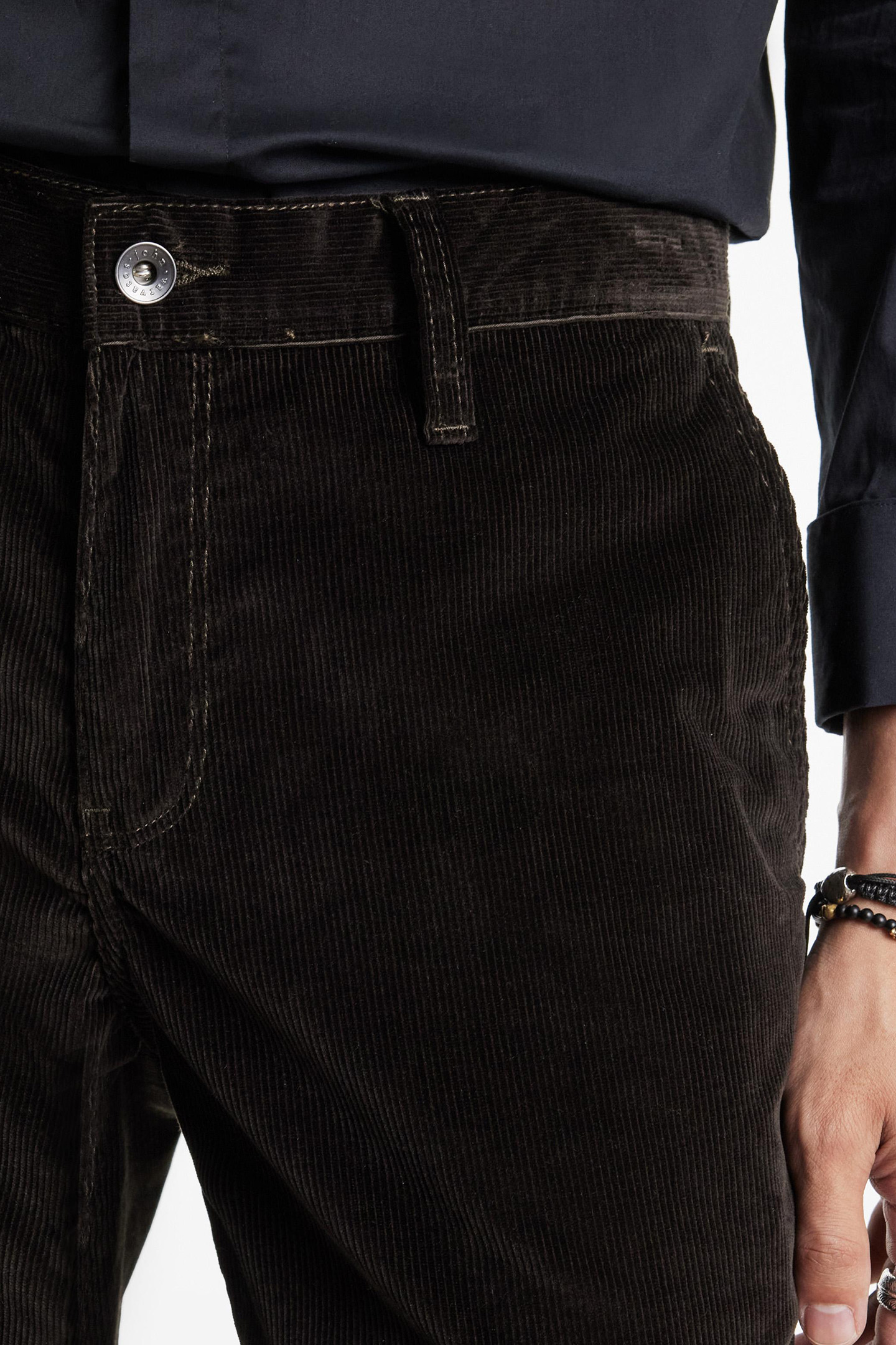 MOTOR CITY FIT - ZIP FLY LOW RISE SLIM F DARK BROWN 3