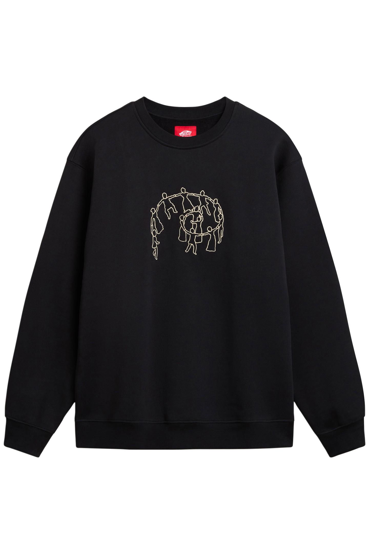 SKATE HOLD HANDS PO CREW BLACK 4