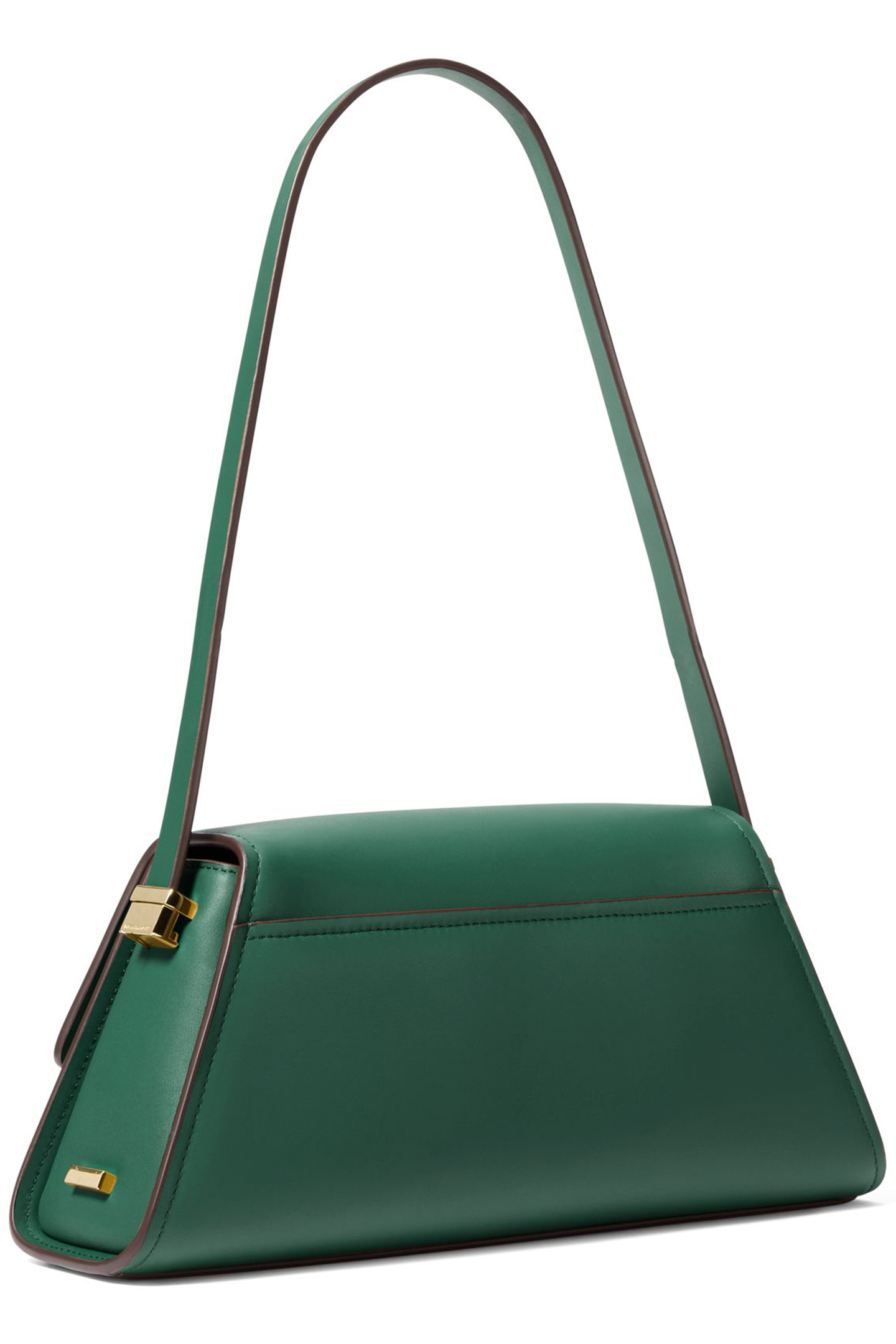 SMALL LEATHER SHOULDER BAG IN GREEN 3
