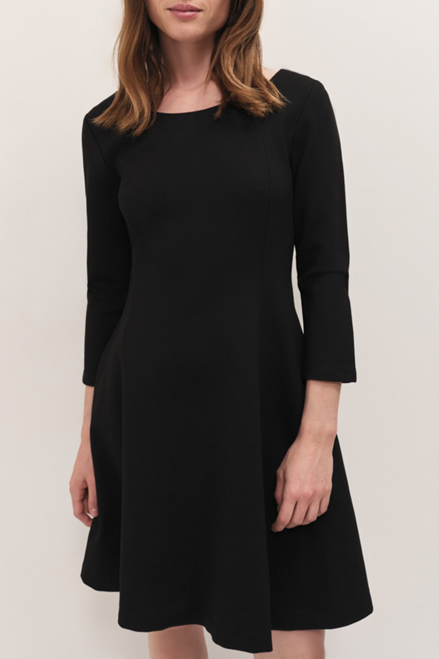RYM - BLACK SKATER DRESS MILANO KNIT 1