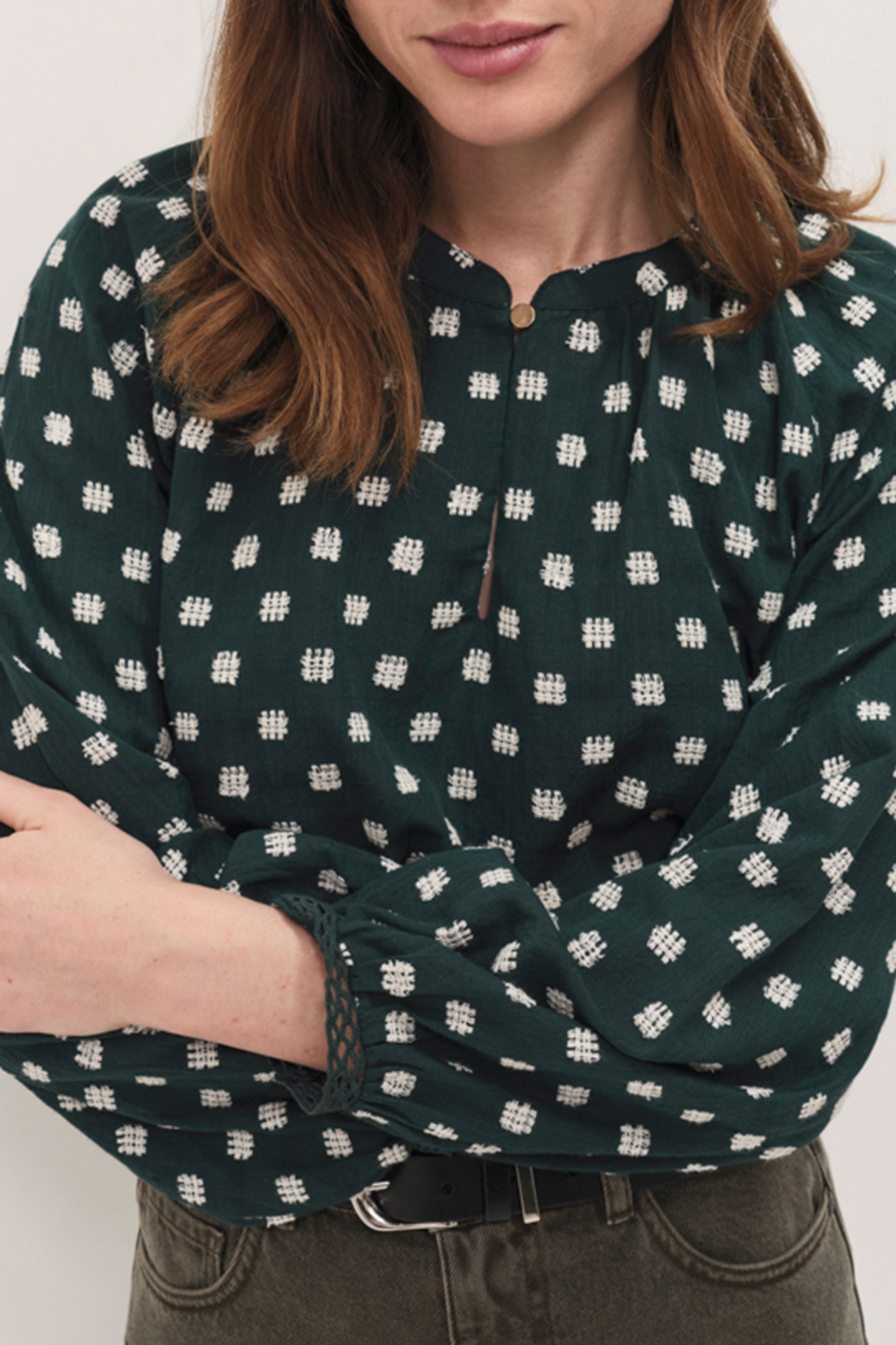 COLOMBE - ALL-OVER EMBROIDERED SYCAMORE BLOUSE 3