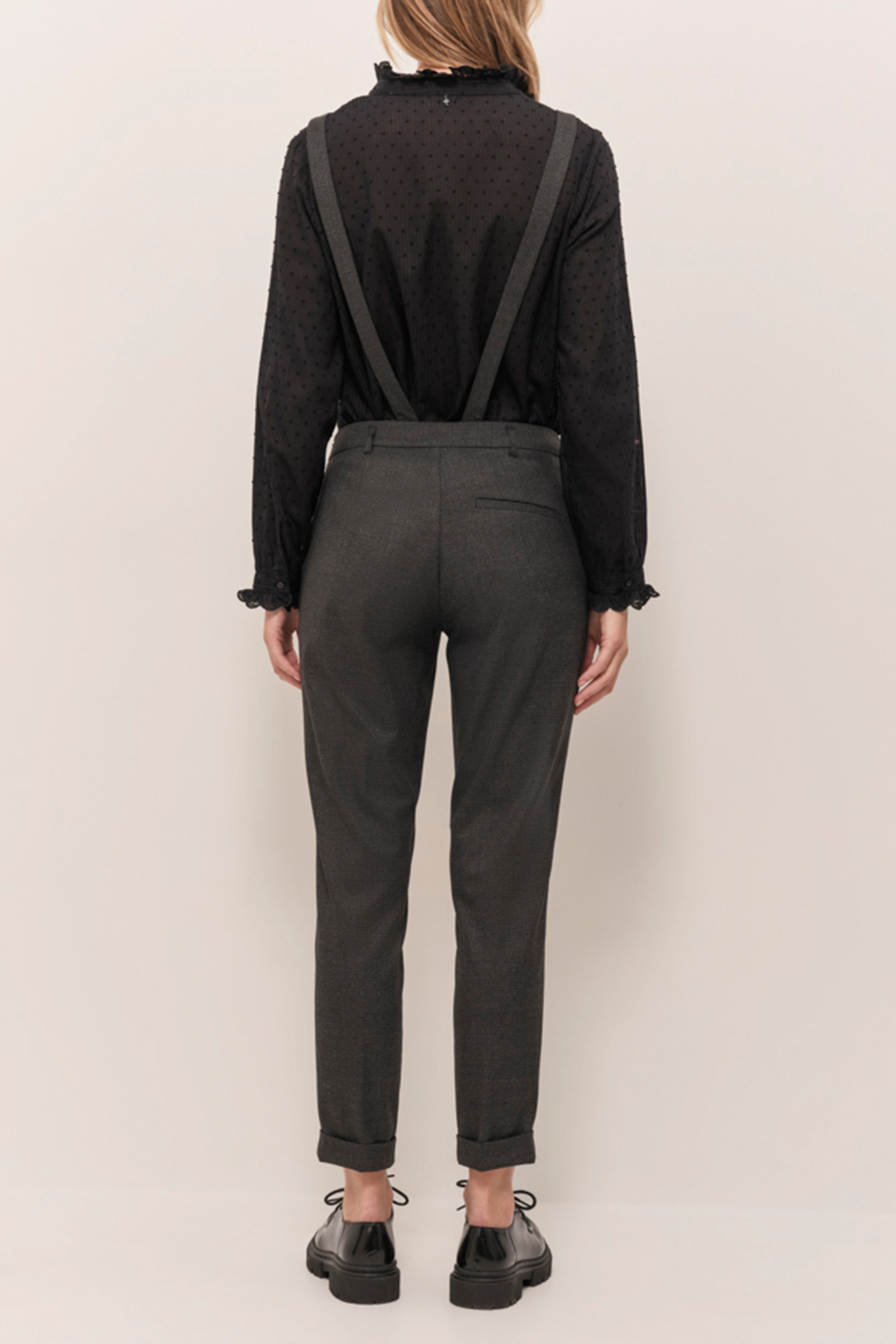 PAX - 7/8TH TROUSERS IN ANTHRACITE WITH PRINCE-OF-THE-GALLER 2