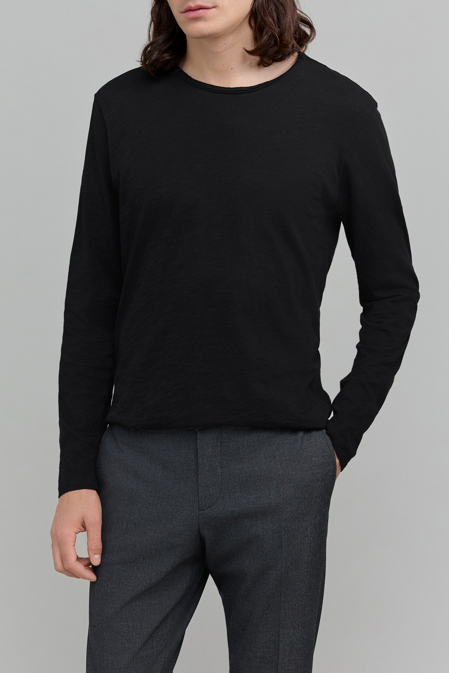 BLACK COTTON MODAL T.SHIRT 1