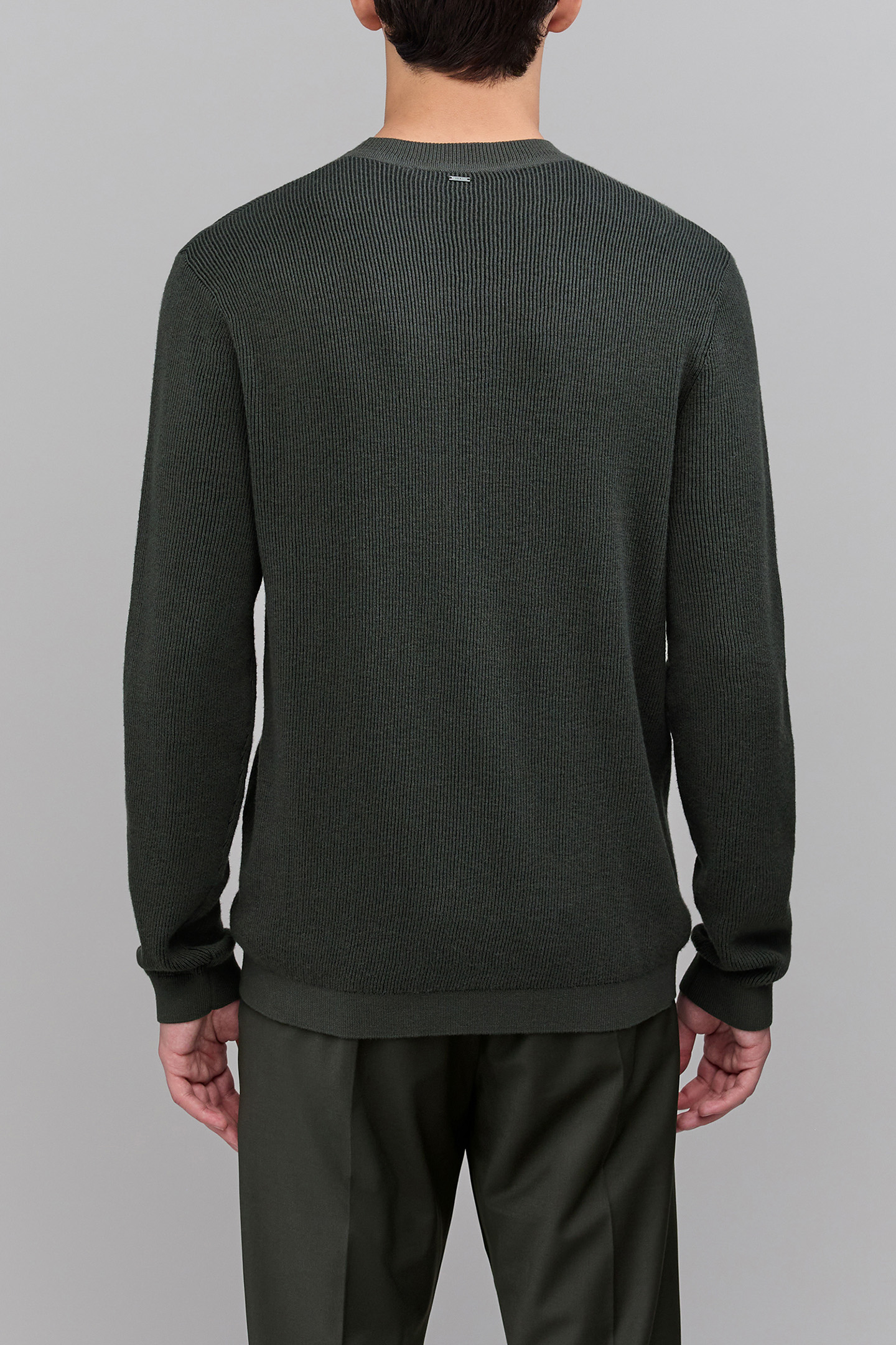 DRY FAST DARK GREEN VANISHED KNIT SWEATER 2
