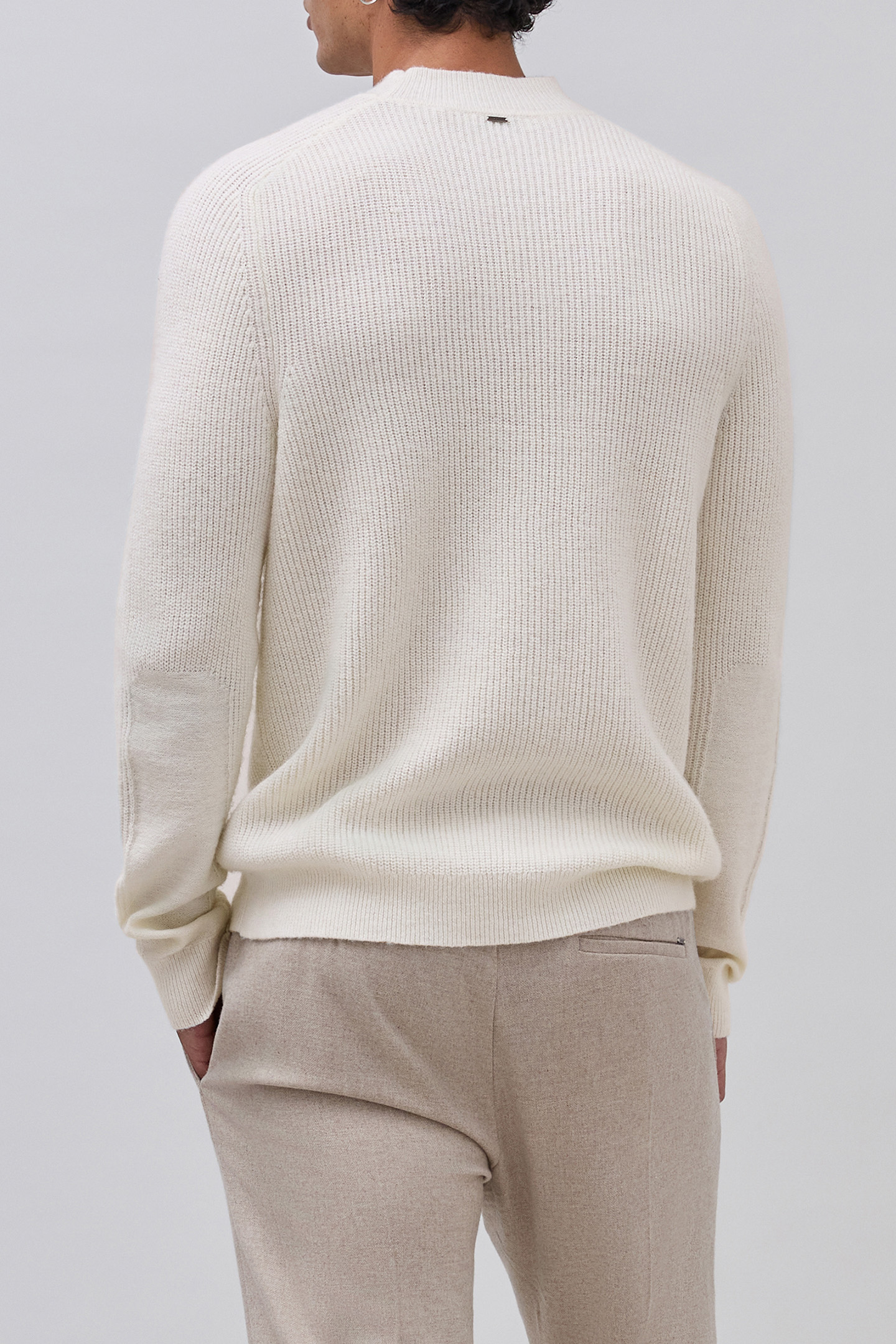 CHALK-KNIT MOCK-NECK SWEATER 2