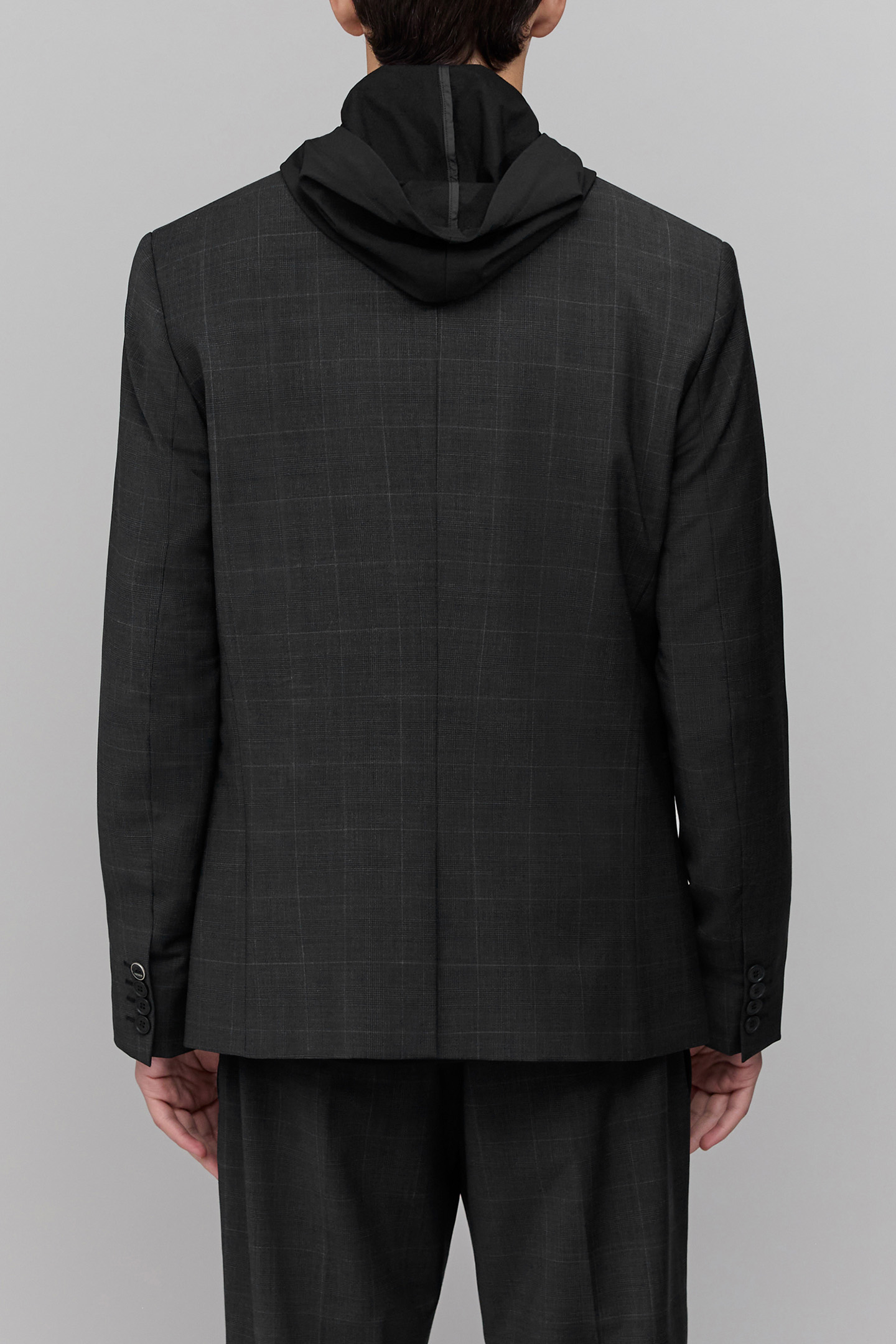 ANTHRACITE CHECK SUIT JACKET 2