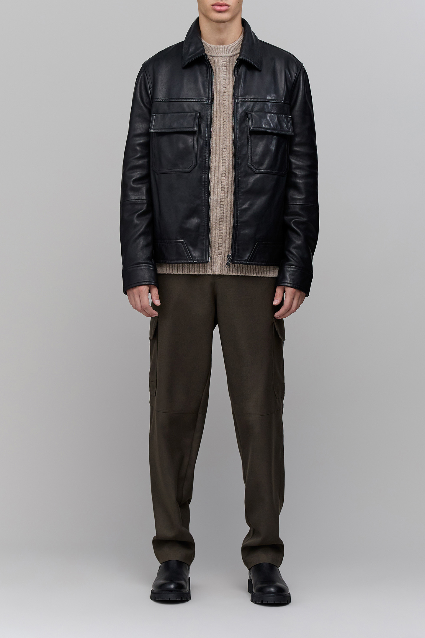 RAW KNIT CABLE SWEATER 5